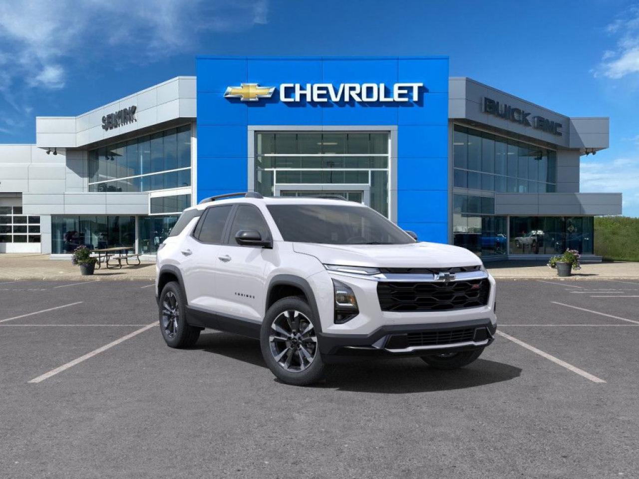 <b>Wireless Charging,  Power Liftgate,  Heated Seats,  Heated Steering Wheel,  Remote Start!</b><br> <br> <br> <br>  With its comfortable ride, roomy cabin and the technology to help you keep in touch, this 2025 Chevy Equinox is one of the best in its class. <br> <br>This extremely competent Chevy Equinox is a rewarding SUV that doubles down on versatility, practicality and all-round reliability. The dazzling exterior styling is sure to turn heads, while the well-equipped interior is put together with great quality, for a relaxing ride every time. This 2025 Equinox is sure to be loved by the whole family.<br> <br> This iridescent pearl tricoat SUV  has a 8 speed automatic transmission and is powered by a   1.5L 4 Cylinder Engine.<br> <br> Our Equinoxs trim level is RS. Standard features include wireless charging for mobile devices, a power liftgate for rear cargo access, heated front seats, a heated steering wheel, wireless Apple CarPlay and Android Auto, remote engine start, and adaptive cruise control. Safety features also include lane keeping assist with lane departure warning, rear park assist, front pedestrian braking, and collision alert. This vehicle has been upgraded with the following features: Wireless Charging,  Power Liftgate,  Heated Seats,  Heated Steering Wheel,  Remote Start,  Adaptive Cruise Control,  Blind Spot Detection. <br><br> <br>To apply right now for financing use this link : <a href=https://www.selkirkchevrolet.com/pre-qualify-for-financing/ target=_blank>https://www.selkirkchevrolet.com/pre-qualify-for-financing/</a><br><br> <br/>    Incentives expire 2025-03-31.  See dealer for details. <br> <br>Selkirk Chevrolet Buick GMC Ltd carries an impressive selection of new and pre-owned cars, crossovers and SUVs. No matter what vehicle you might have in mind, weve got the perfect fit for you. If youre looking to lease your next vehicle or finance it, we have competitive specials for you. We also have an extensive collection of quality pre-owned and certified vehicles at affordable prices. Winnipeg GMC, Chevrolet and Buick shoppers can visit us in Selkirk for all their automotive needs today! We are located at 1010 MANITOBA AVE SELKIRK, MB R1A 3T7 or via phone at 204-482-1010.<br> Come by and check out our fleet of 40+ used cars and trucks and 250+ new cars and trucks for sale in Selkirk.  o~o