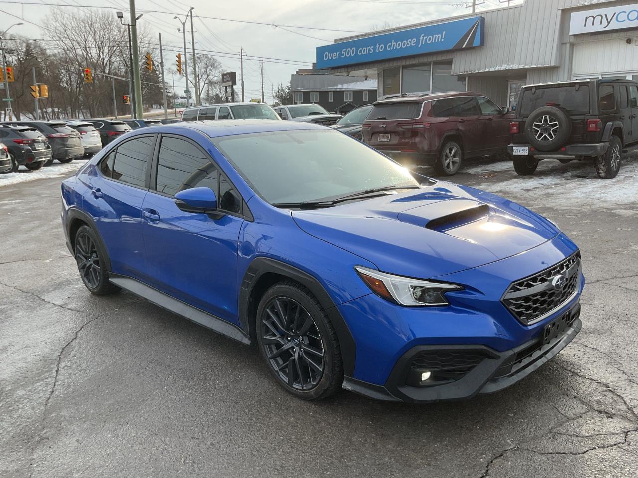 Used 2022 Subaru WRX Sport-tech 2.4L SPORT-TECH LOW MILAGE!!!   SUNROOF. HEATED SEATS. BACKUP CAM. A/C. CRUISE. PWR GROUP. KEYLESS E for sale in Kingston, ON