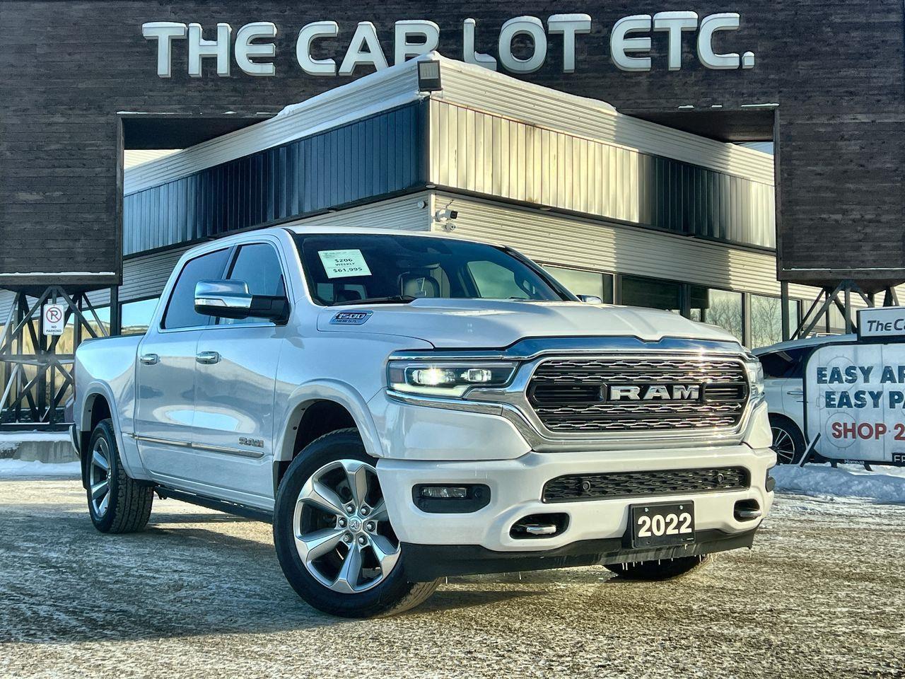 Used 2022 RAM 1500 Limited APPLE CARPLAY/ANDROID AUTO, MOONROOF, HEATED LEATHER SEATS/STEERING WHEE, NAV!! for sale in Sudbury, ON