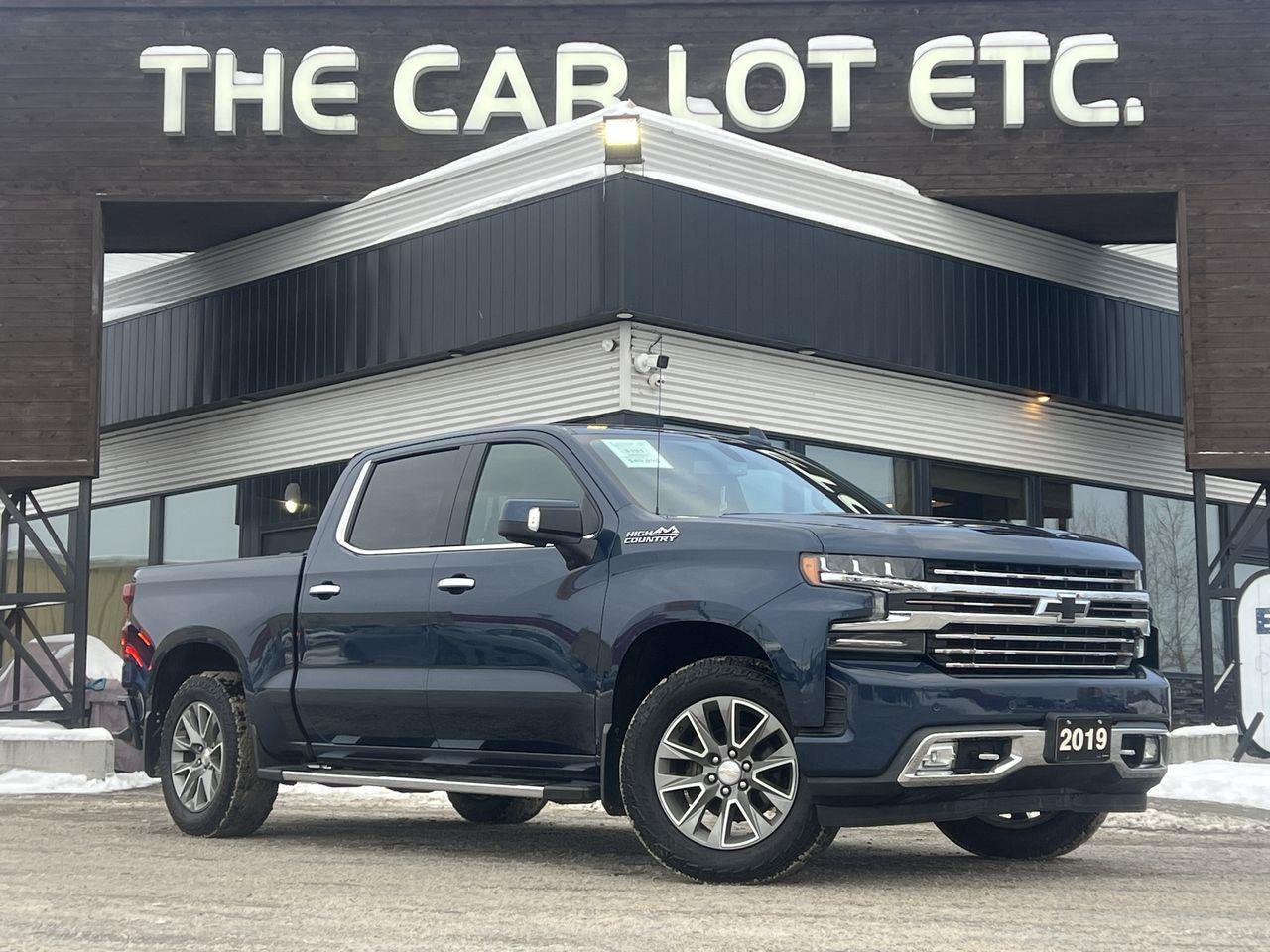 Used 2019 Chevrolet Silverado 1500 High Country APPLE CARPLAY/ANDROID AUTO, NAV, HEATED LEATHER SEATS/STEERING WHEEL! for sale in Sudbury, ON