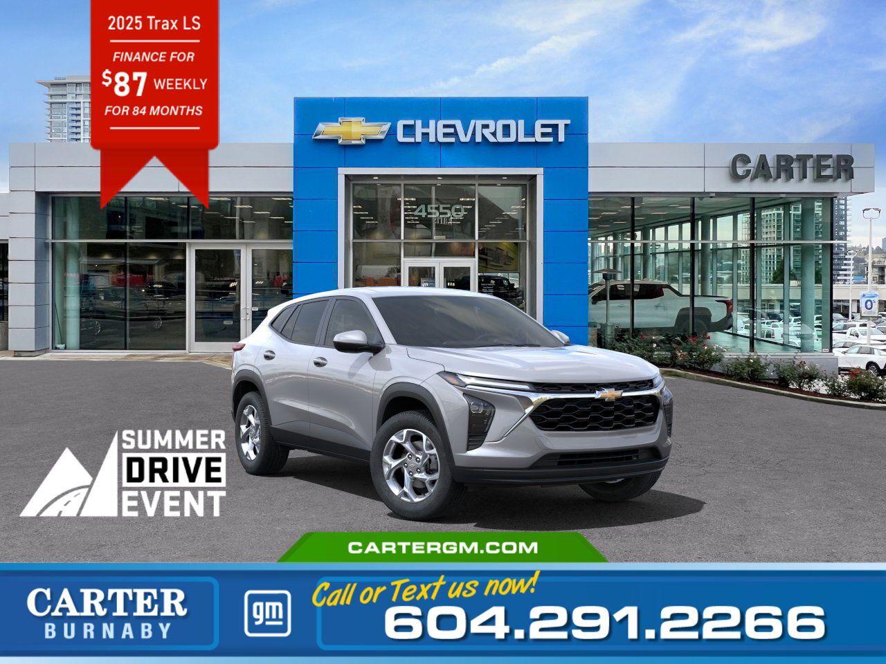 New 2025 Chevrolet Trax 1LS | From $87.00 per week! for sale in Burnaby, BC