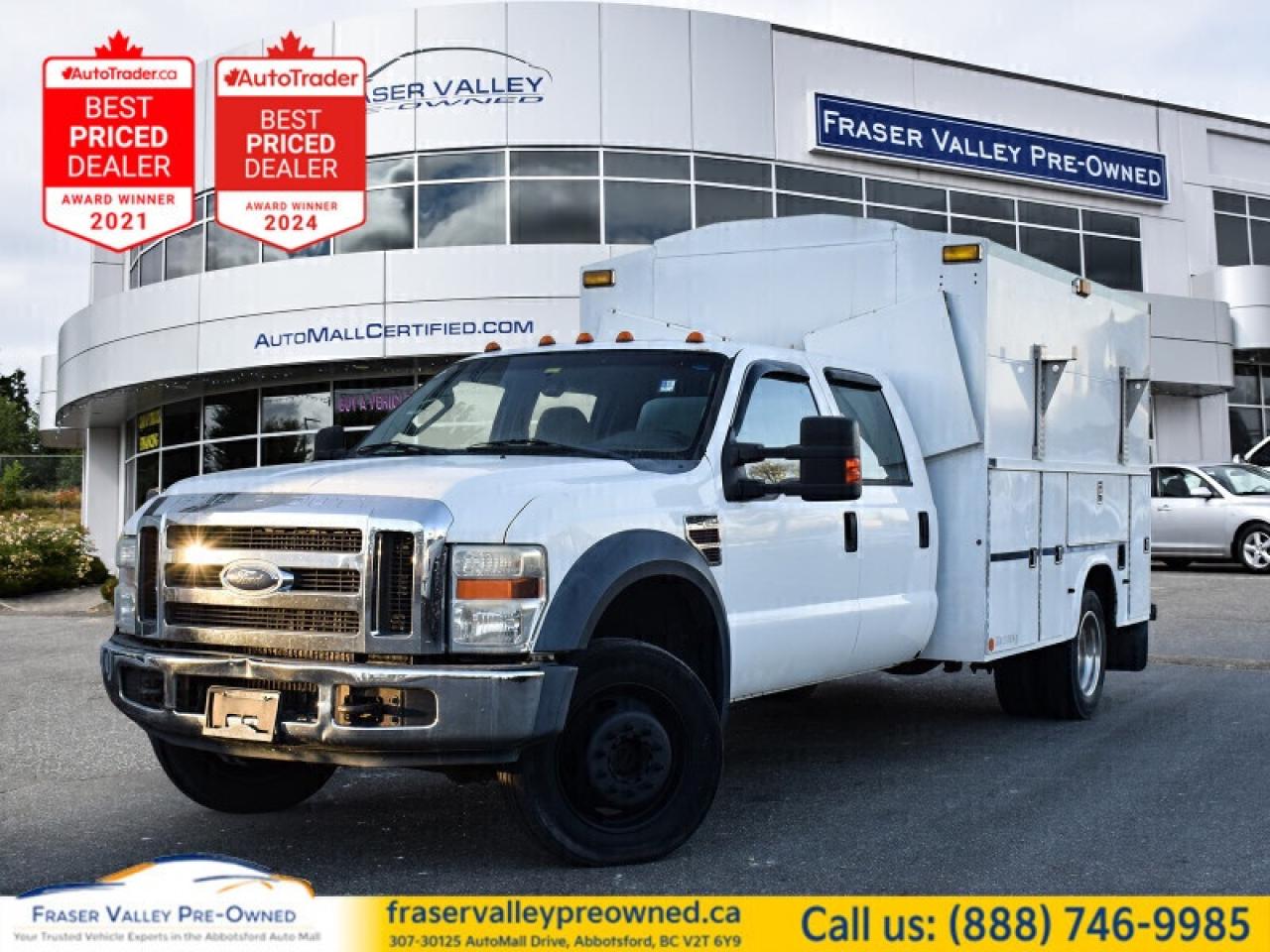 Used 2008 Ford F-550 XL  Diesel! 6 Seater! Covered Steel Box! for sale in Abbotsford, BC