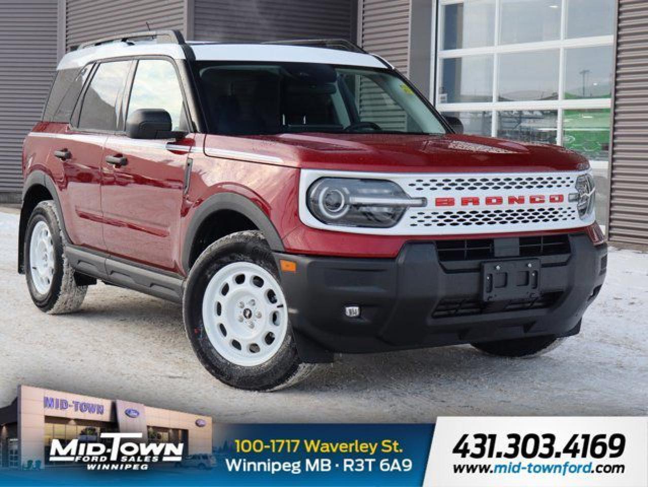 New 2025 Ford Bronco Sport Heritage | Hill Start Assist | Moon Roof | convenience Package for sale in Winnipeg, MB