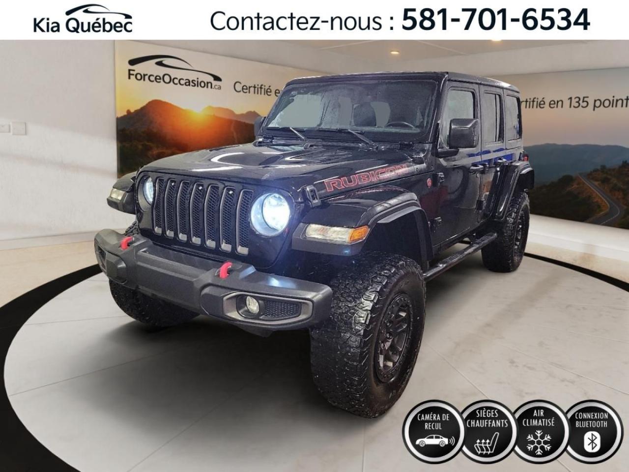 Used 2021 Jeep Wrangler Unlimited Rubicon *4x4 *GPS *CUIR *A/C *BIZONE for sale in Québec, QC