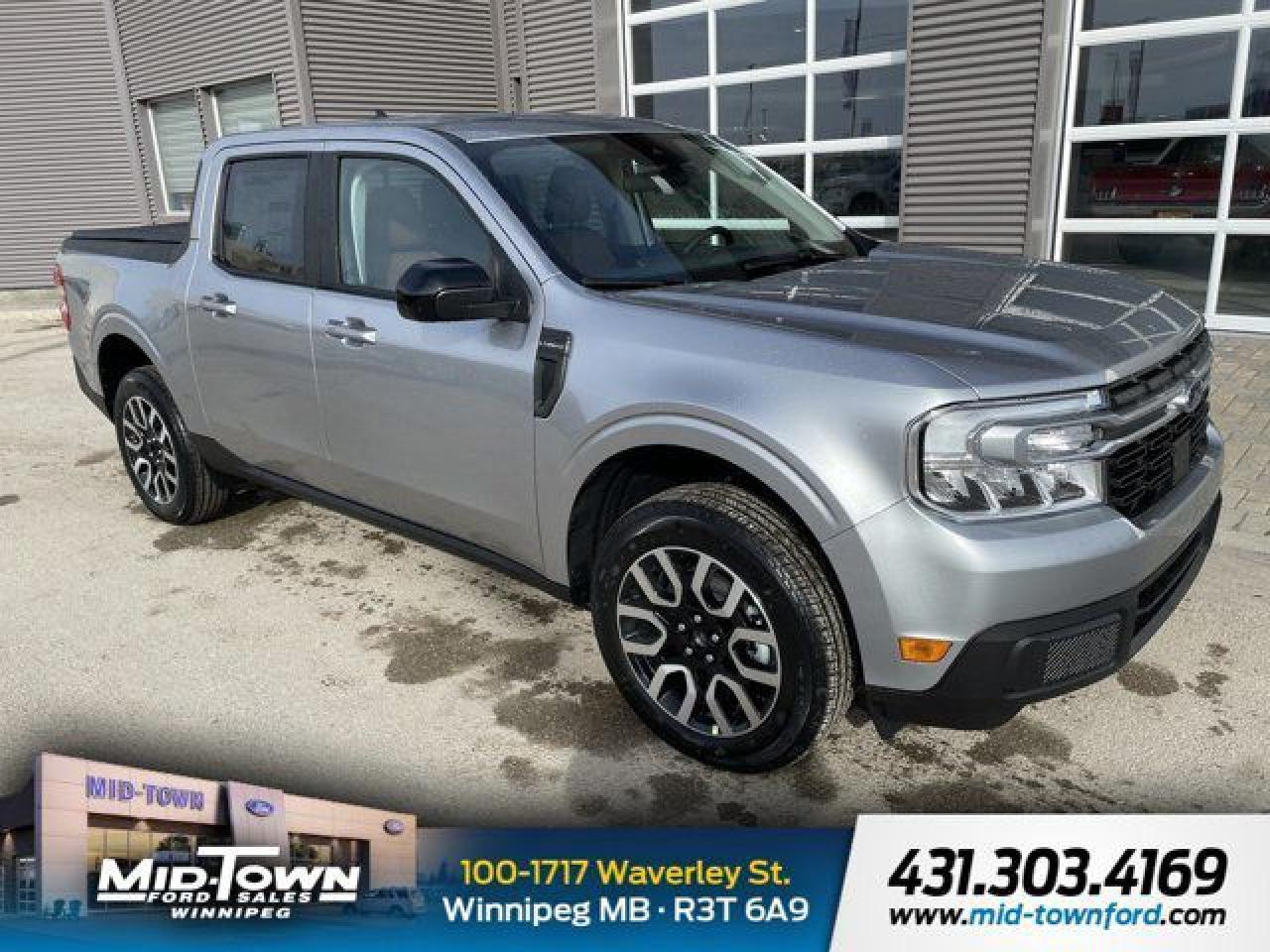 Drive efficiency and style with this *2024 Ford Maverick Lariat*, featuring just *18,251 KM* and a fuel-sipping *2.5L hybrid engine*. Finished in *Iconic Silver*, this versatile compact truck is as practical as it is stylish. Enjoy an impressive *5.6 L/100 KM in the city* and *7.1 L/100 KM on the highway*, making it perfect for both urban commutes and weekend getaways. The *CVT transmission* and *2WD* ensure a smooth and refined driving experience. Inside, the *Lariat trim* offers premium comfort with a stunning *Desert Tan interior*, adding a unique touch of sophistication. Dont miss out---book your test drive today!