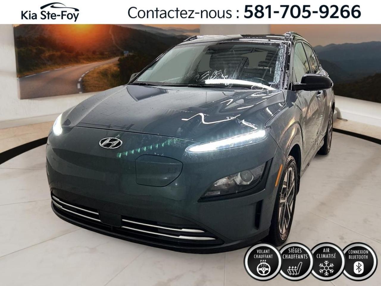 Used 2022 Hyundai KONA Electric PREFERRED* VOLANT CHAUFFANT* CARPLAY* CRUISE* for sale in Ste-Foy, QC