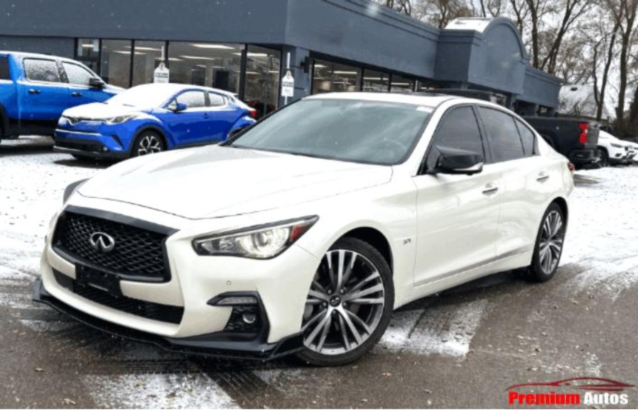 Used 2018 Infiniti Q50 PREMIUM INTERIOR|HEATED SEATS|DUAL TOUCHSCREEN|PEMIUM AUDIO SYS|APPLE CARPLAY|SUNROOF|ALLOYS| for sale in Oakville, ON