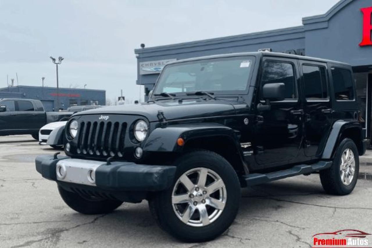 Used 2015 Jeep Wrangler Unlimited 4WD 4dr SAHARA|LEATHER HEATED SEATS|ALPINE AUDIO|AS-IS for sale in Oakville, ON