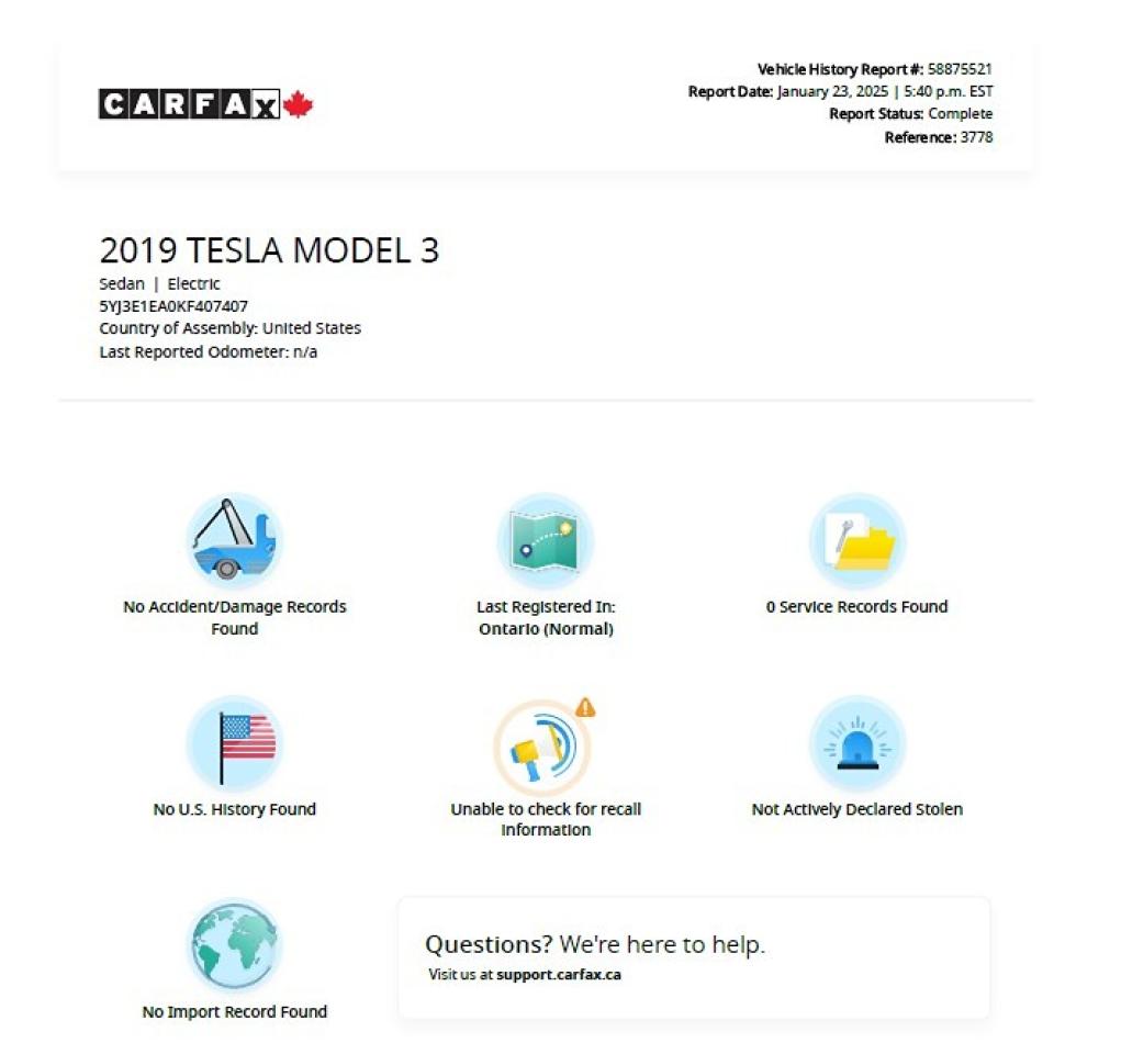 2019 Tesla Model 3 Standard Range Plus RWD NO ACCIDENT !! WARRANTY !! Photo3