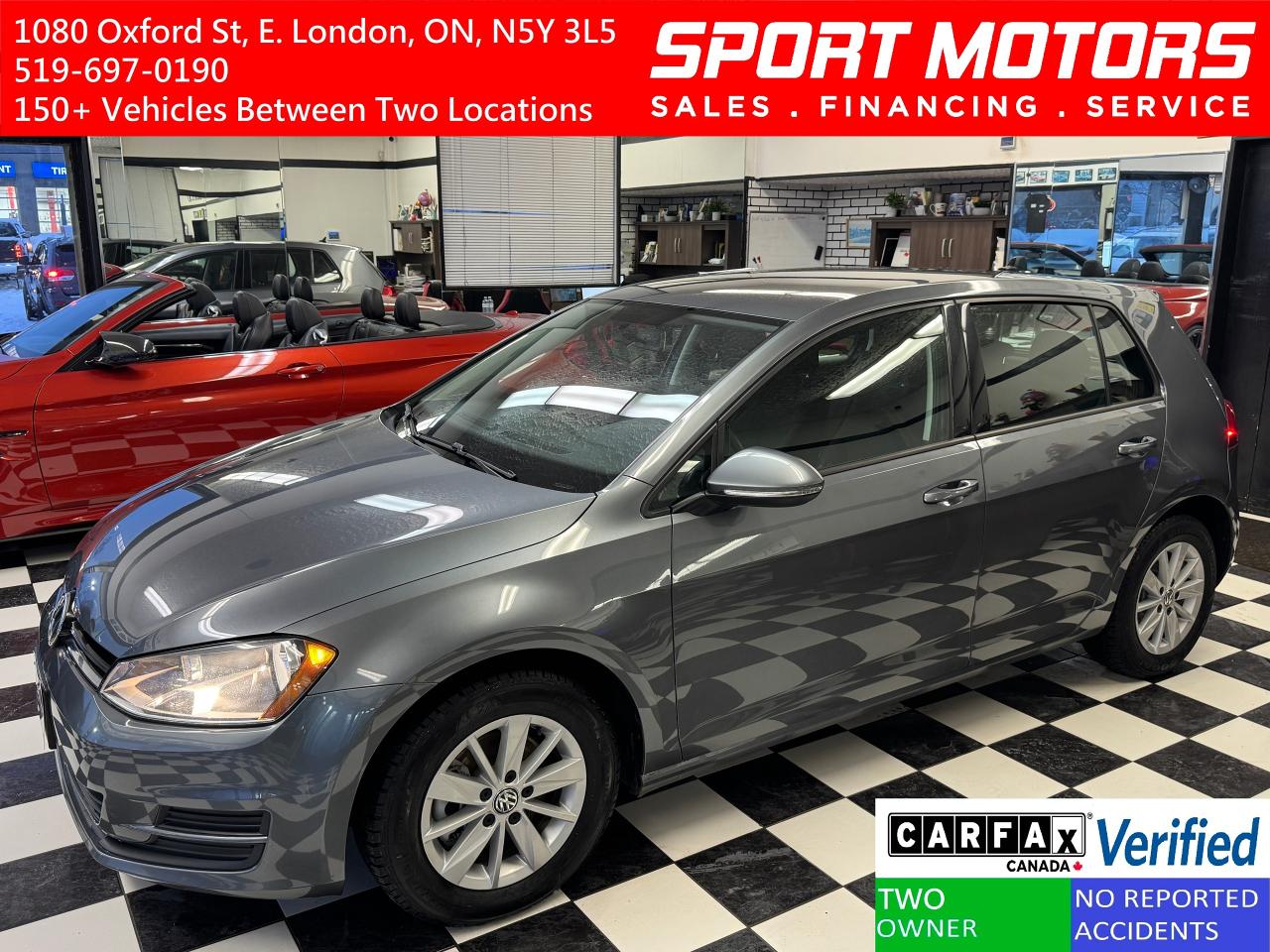 2017 Volkswagen Golf Trendline+Camera+Heated Seats+A/C+CLEAN CARFAX - Photo #1