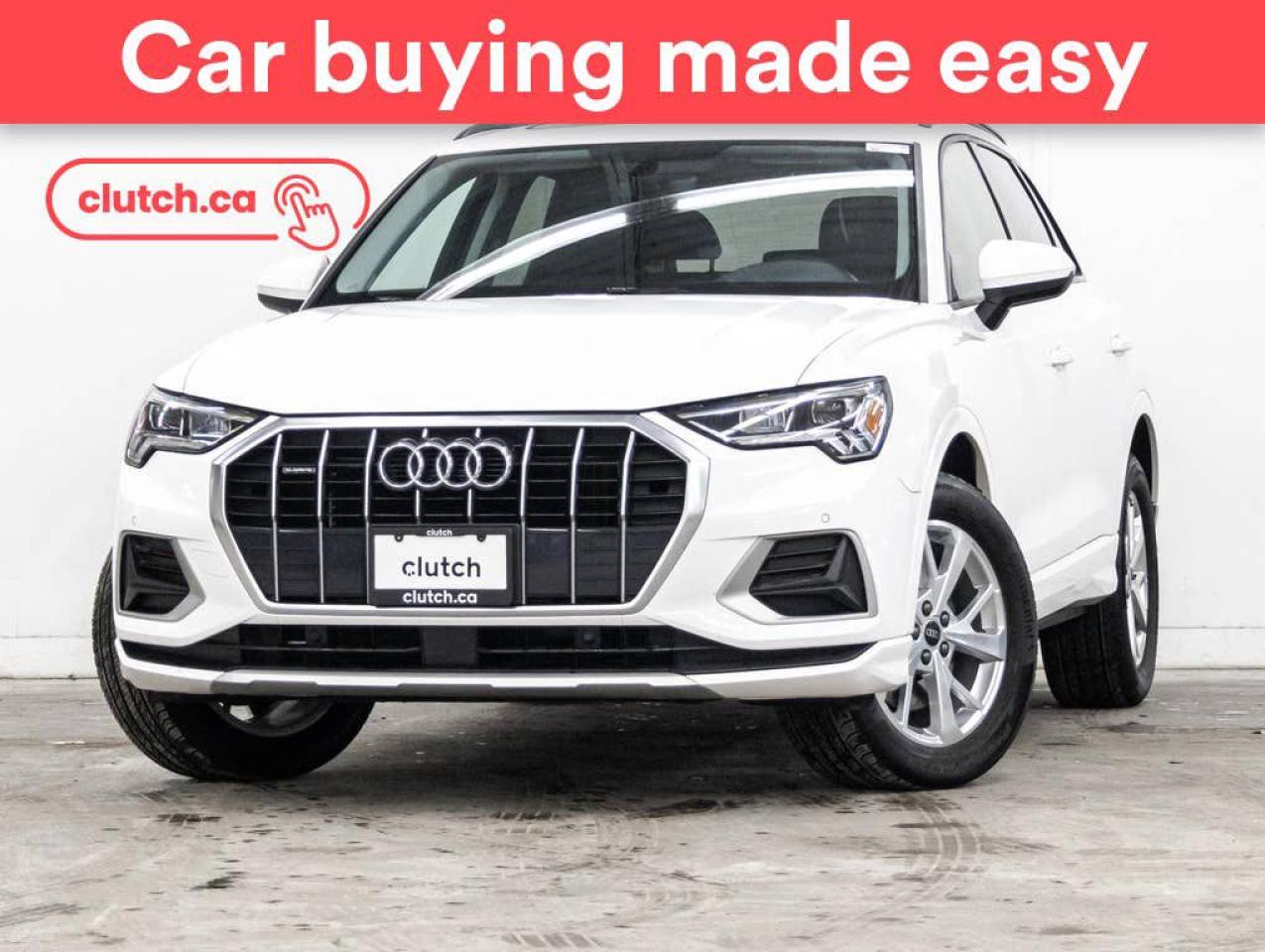 Used 2021 Audi Q3 45 Komfort AWD w/ Apple CarPlay & Android Auto, Heated Steering Wheel, Heated Front Seats for sale in Toronto, ON