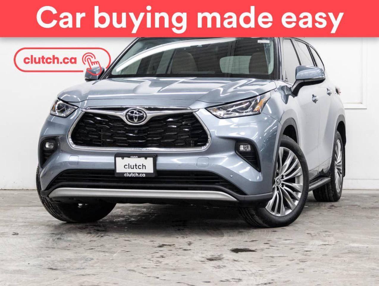 Used 2021 Toyota Highlander Platinum AWD w/ Apple CarPlay & Android Auto, Heated Steering Wheel, Heated Front Seats for sale in Toronto, ON