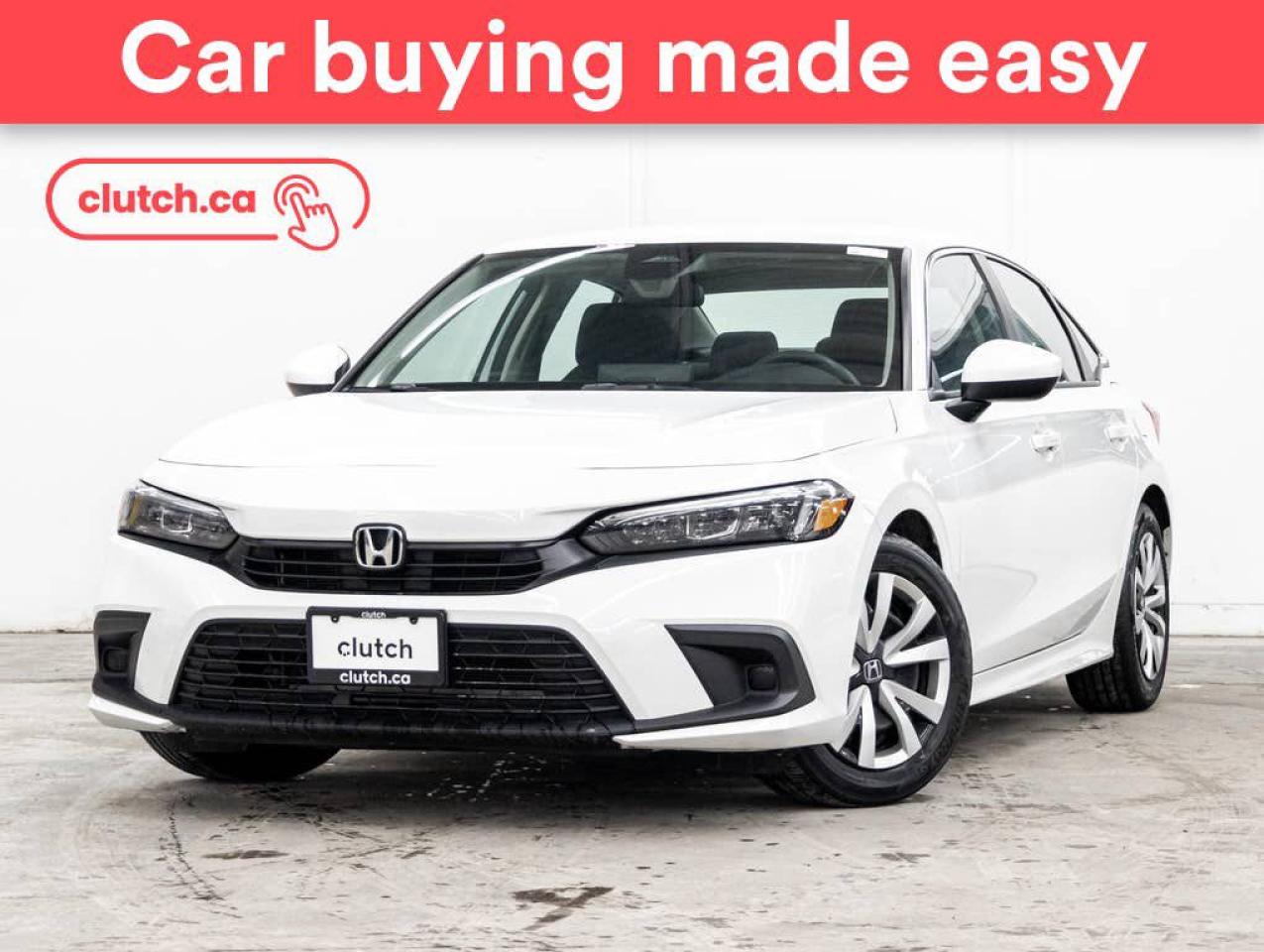 Used 2022 Honda Civic LX w/ Apple CarPlay & Android Auto, A/C, Rearview Cam for sale in Toronto, ON