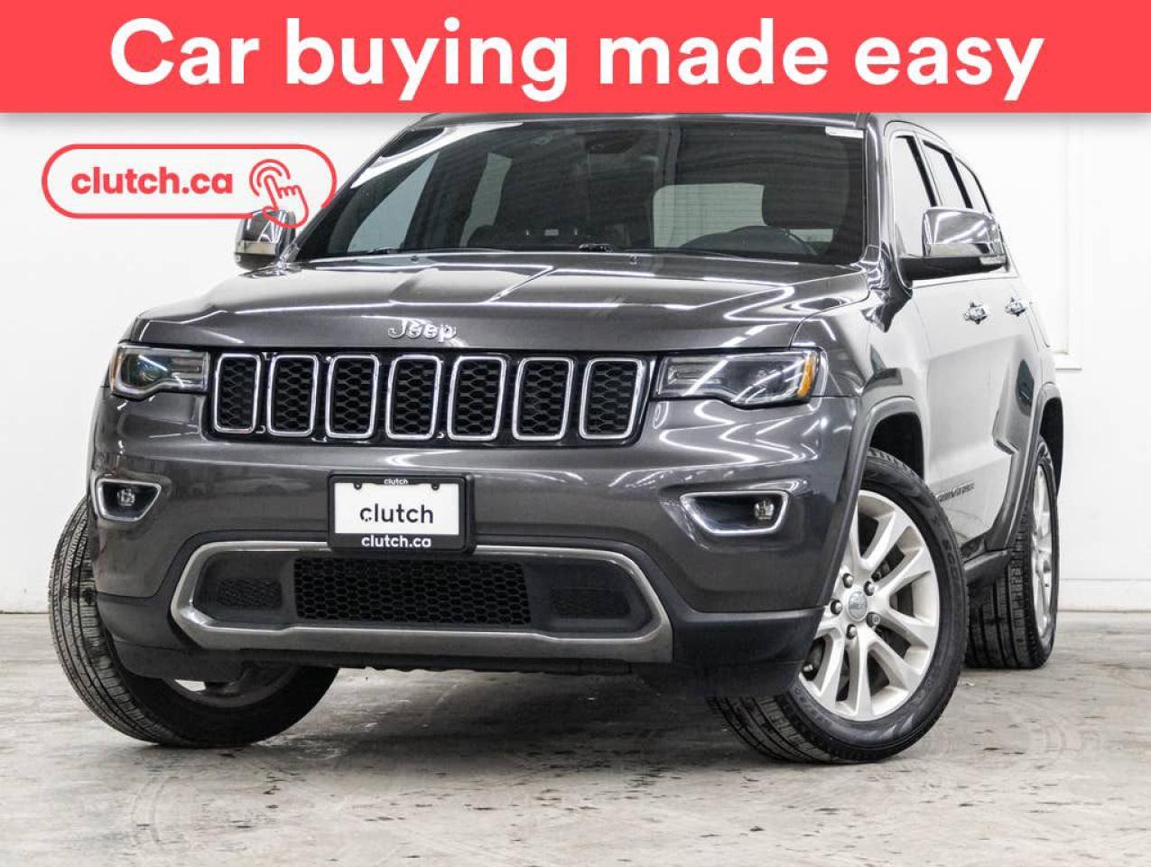 Used 2017 Jeep Grand Cherokee Limited 4x4 w/ Panoramic Sunroof, Dual Zone A/C, Rearview Cam for sale in Toronto, ON