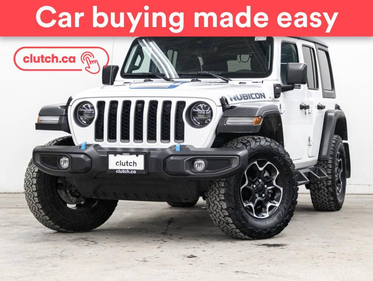 Used 2022 Jeep Wrangler 4xe Unlimited Rubicon 4x4 w/ Apple CarPlay & Android Auto, Heated Steering Wheel, Heated Front Seats for sale in Toronto, ON