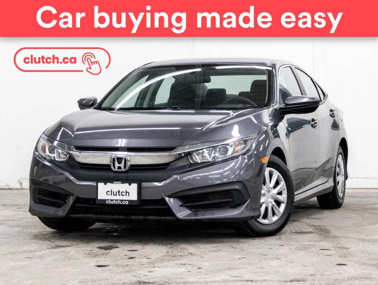 Used 2018 Honda Civic LX w/ Apple CarPlay & Android Auto, Heated Front Seats, Rearview Camera for sale in Toronto, ON