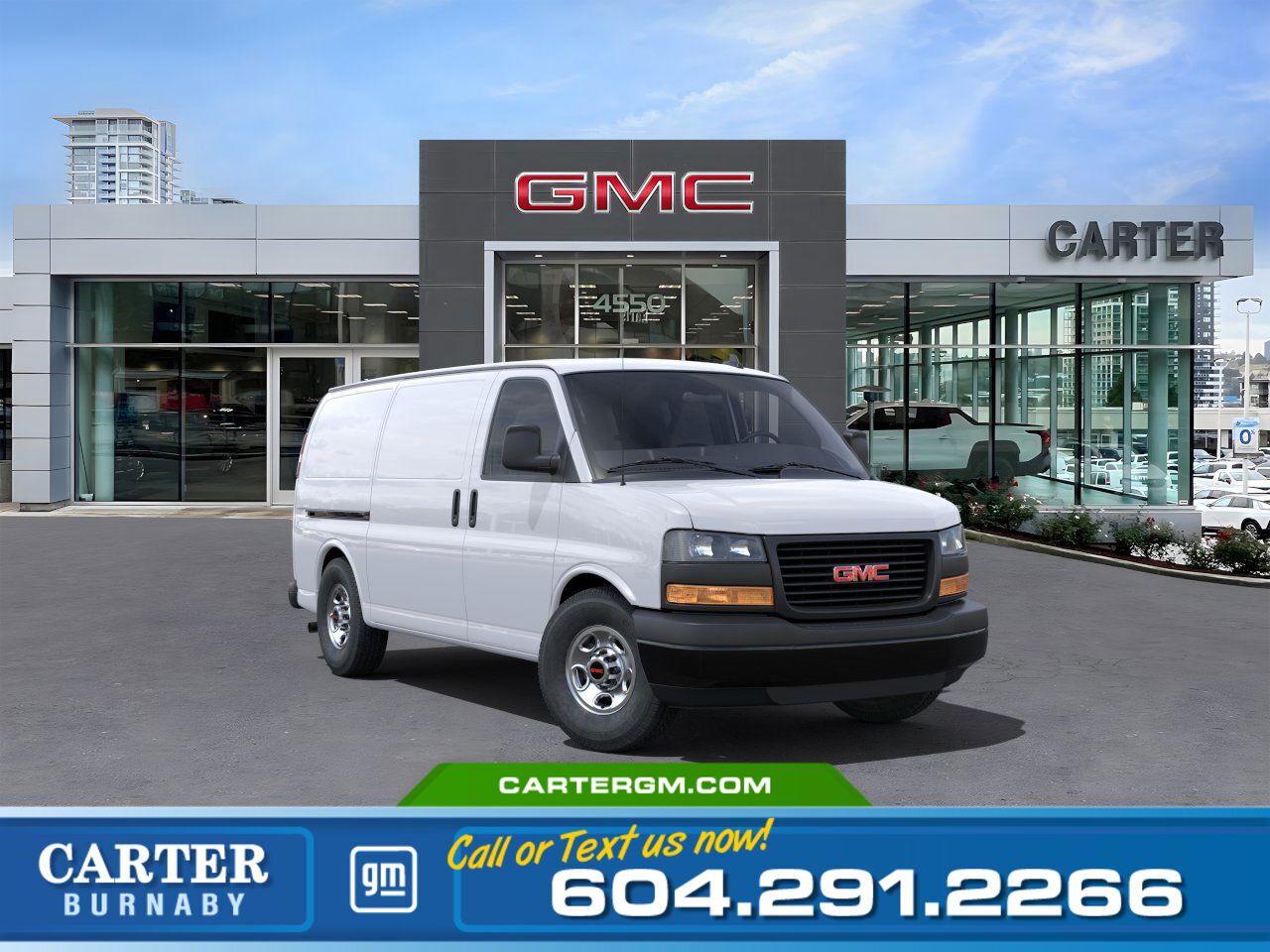 New 2025 GMC Savana Cargo Van Steel Wheels/Air Con/Rear Cam/Cruise for sale in Burnaby, BC