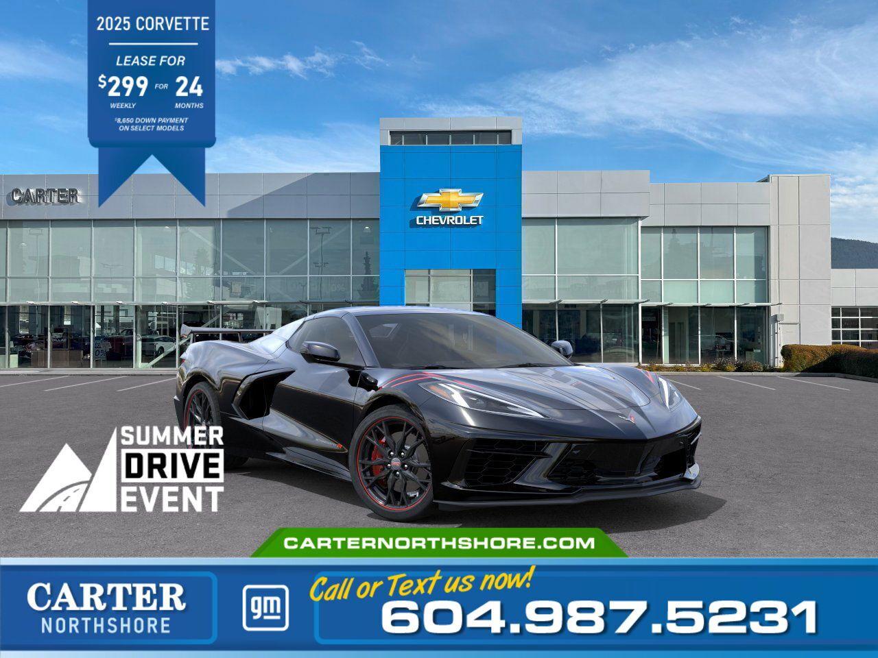 New 2025 Chevrolet Corvette 2LT | Vented Seats/Perf Brakes/Perf Exhaust for sale in North Vancouver, BC