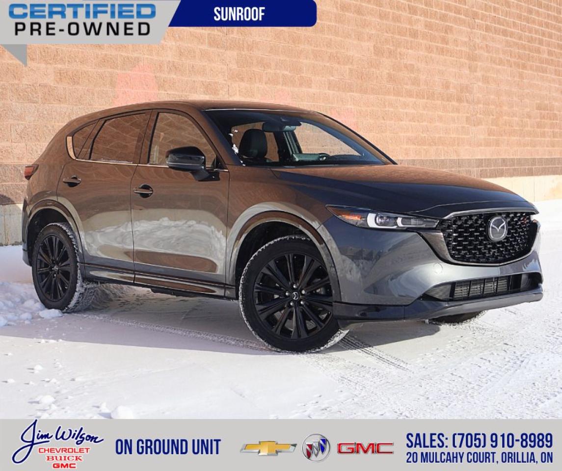 Used 2022 Mazda CX-5 Sport Design w-Turbo AWD - Leather | Sunroof for sale in Orillia, ON