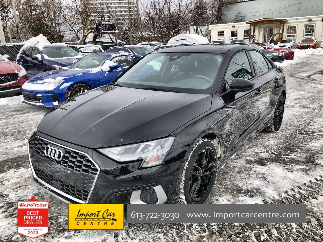 Used 2022 Audi A3 40 Komfort LEATHER, PANO.ROOF, BK. CAM, HTD. SEATS for sale in Ottawa, ON