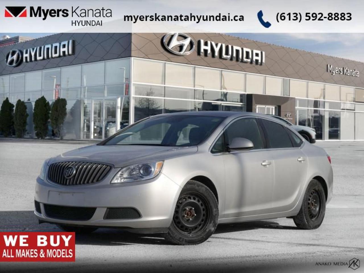 Used 2017 Buick Verano Convenience  - Sunroof -  Remote Start - $47.74 /Wk for sale in Kanata, ON