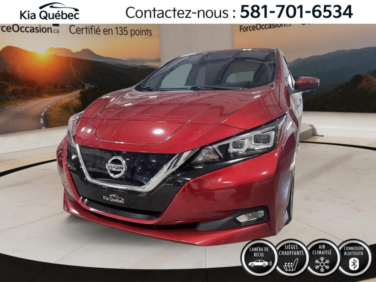 Used 2018 Nissan Leaf SL *HATCHBACK *AUTONOMIE 242KM *CUIR *GPS for sale in Québec, QC