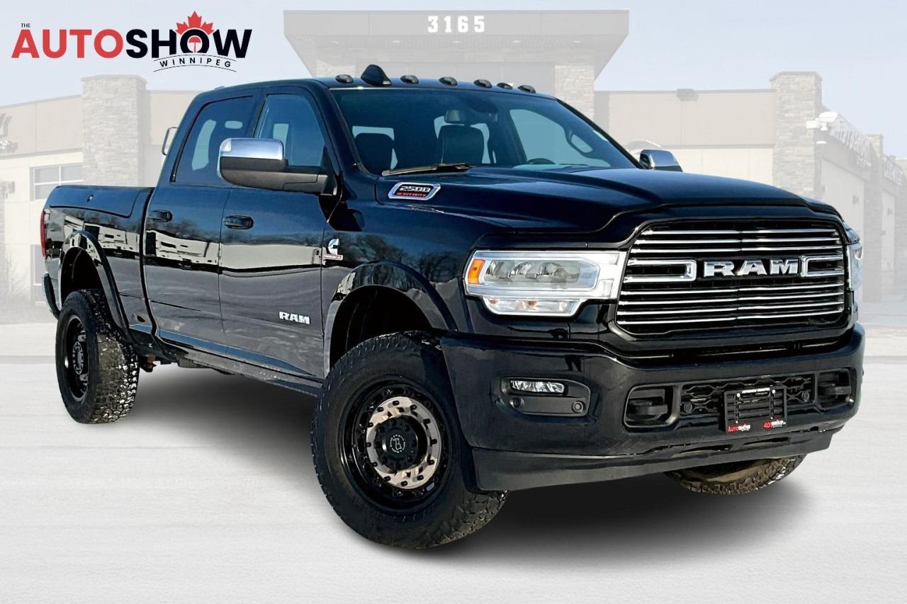 Used 2022 RAM 2500 LARAMIE - APPLE CARPLAY, HTD & VNTD LTHR, RAM BOX, BLK RHINO WHEELS! for sale in Winnipeg, MB