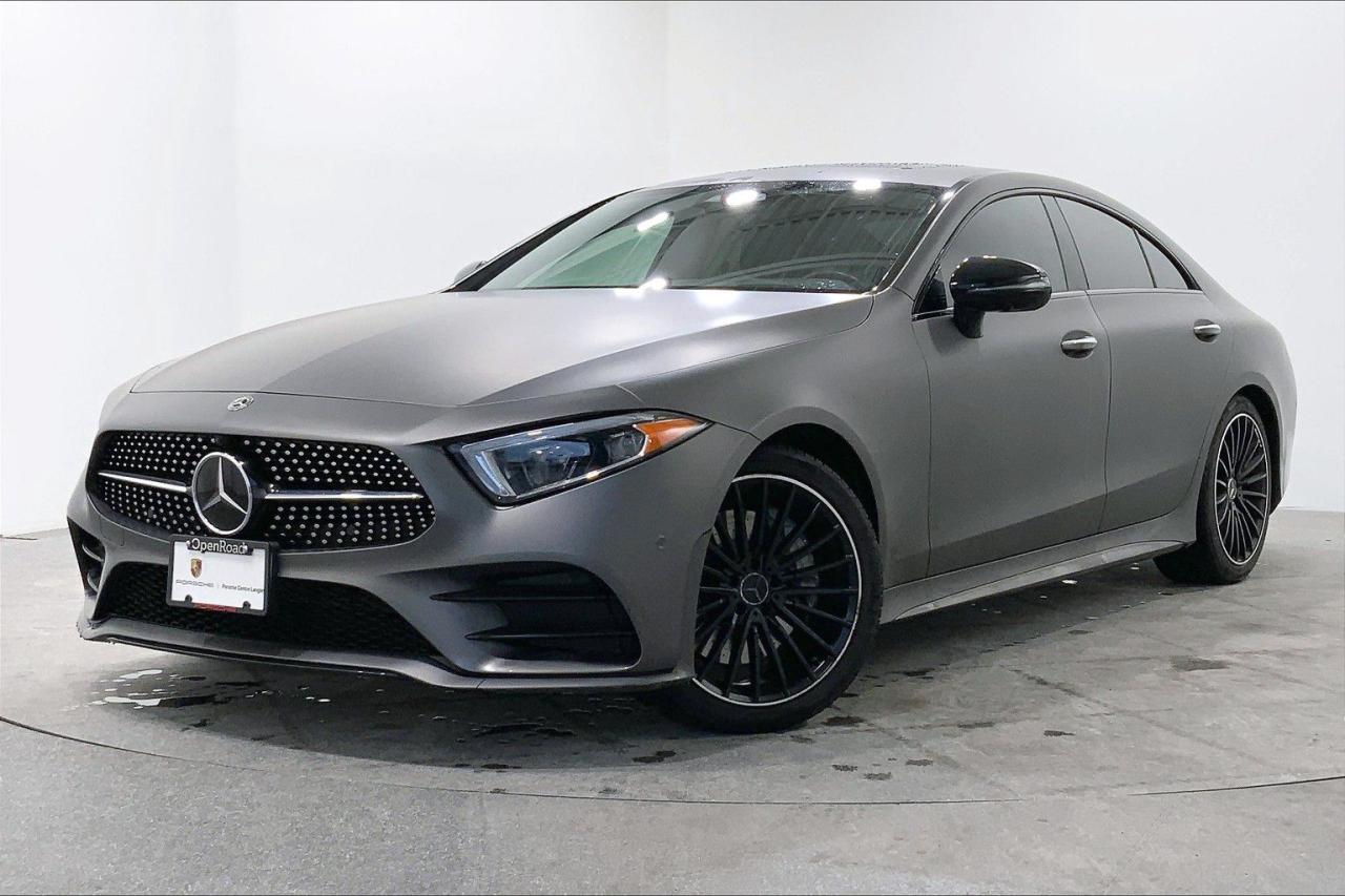 Welcoming this striking 2019 Mercedes-Benz CLS450 4MATIC Coupe, finished in a refined Graphite Grey Metallic exterior paired with a bold Bengal Red/Black Sport Nappa Leather Interior. This luxurious coupe is equipped with the Intelligent Drive Package, Head-Up Display, 360-Degree Camera, Premium Package, Night Package, and LED Lighting System. Additional features include 10-Way Power Front Seats, Bucket Front Seats, Cruise Control, a Leather Steering Wheel, Android Auto/Apple CarPlay, USB Connectivity, Adaptive Headlights and Heated Mirrors. With One Previous Owner, this is a Local BC vehicle that exudes elegance and performance. For more details or to schedule a test drive with one of our highly trained sales executives please call or send a website enquiry now before it is gone. 604-530-8911. Porsche Center Langley has won the prestigious Porsche Premier Dealer Award seven years in a row. We are centrally located just a short distance from Highway 1 in beautiful Langley, British Columbia. Our hope is to have you driving your dream vehicle soon. Please note that additional fees, including a $599 documentation fee & a $690 dealer prep fee, apply to all pre-owned vehicles. Dealer #40136