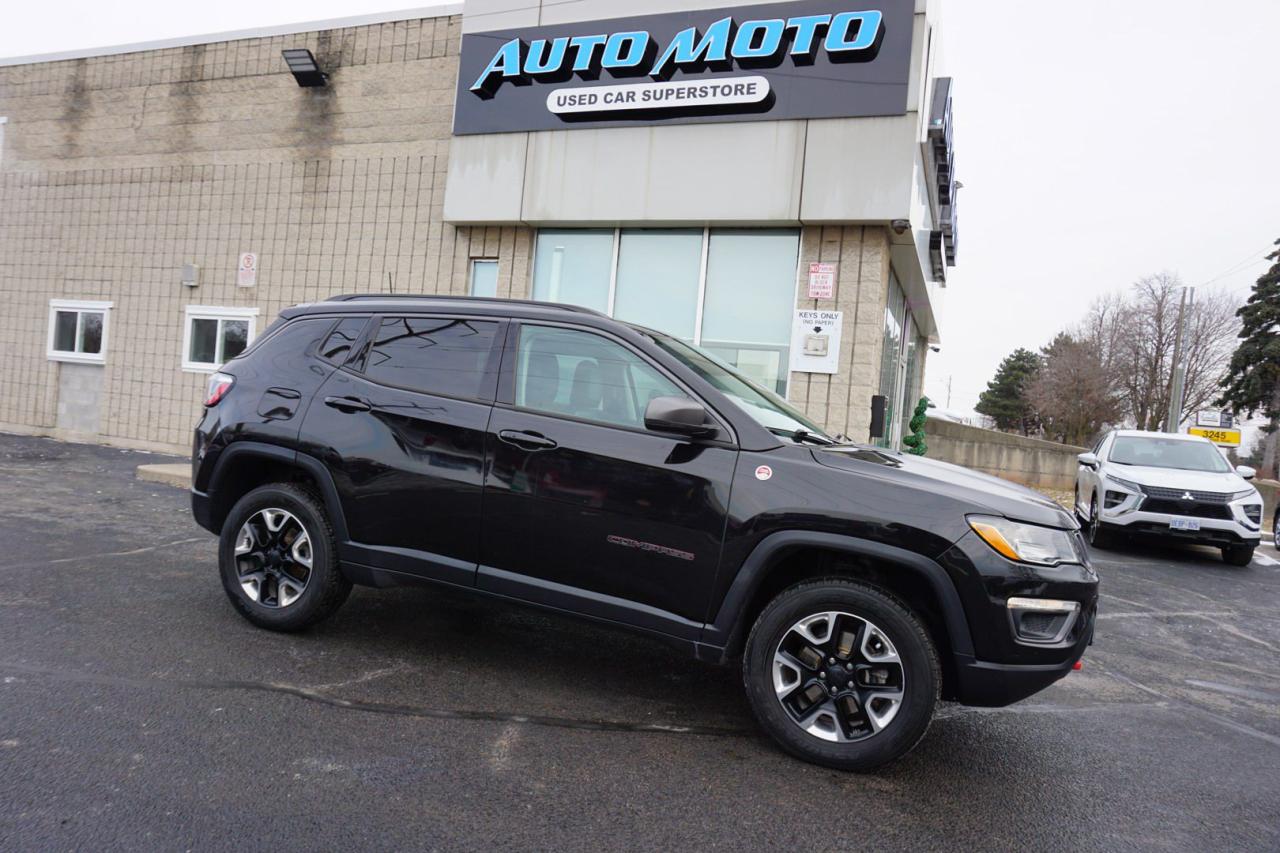 Used 2018 Jeep Compass TRAILHAWK 4WD CERTIFIED *ACCIDENT FREE* CAMERA NAV BLUETOOTH LEATHER HEATED SEATS CRUISE ALLOYS for sale in Burlington, ON