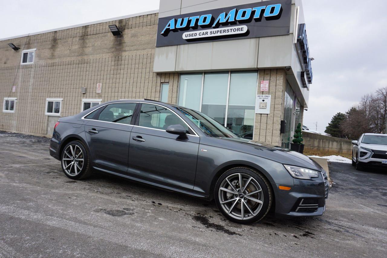 Used 2017 Audi A4 2.0T PROGRESSIV S-LINE AWD CERTIFIED *ACCIDENT FREE* CAMERA NAV BLUETOOTH LEATHER HEATED SEATS SUNROOF CRUISE ALLOYS for sale in Burlington, ON