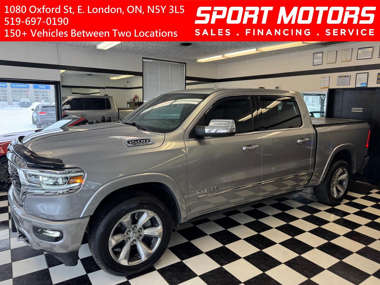 2019 RAM 1500 LIMITED 5.7L V8+Pano Roof+Adaptive Cruise+NewTires