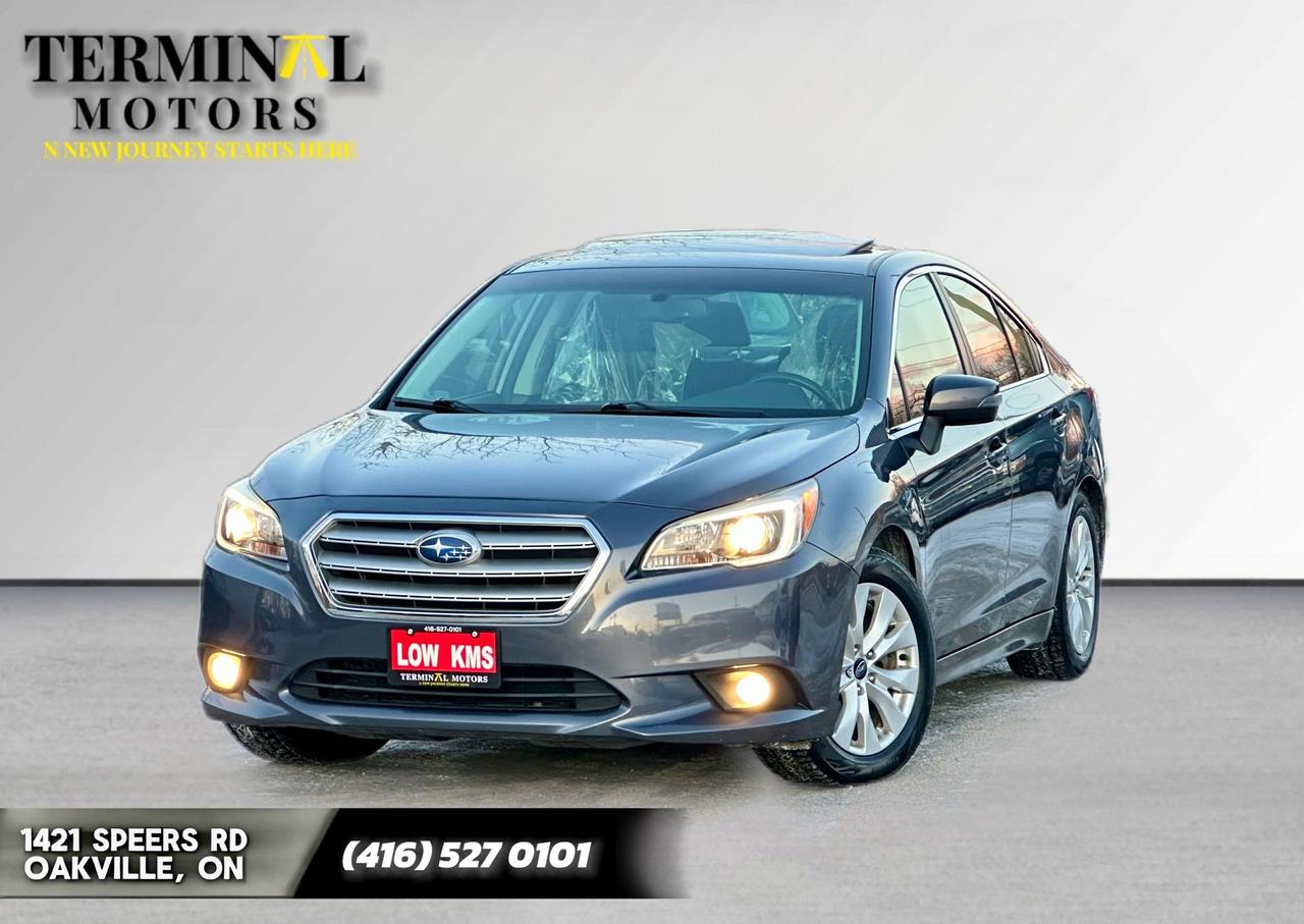 <div><span style=font-size: 1em;>#AWD PERFORMANCE</span></div><div>#FINANCING AVAILABLE&nbsp;</div><div>&nbsp;</div><div>2015 SUBARU LEGACY PREMIUM TRIM, 2.5L 4 CYLINDER ENGINE<br /><br />OIL & FILTER RECENTLY CHANGED<br />- HEATED SEATS<br />- SUNROOF<br />- BLUETOOTH CONNECTIVITY<br />- A/C DUAL-ZONE CLIMATE CONTROL<br />- BACKUP CAMERA<br />- ALL-WHEEL DRIVE (AWD) FOR SUPERIOR HANDLING<br />- BLIND-SPOT ASSIST <br />- REMOTE START<br />- 2 KEYS<br /><br />DEALER MAINTAINED&nbsp;</div><div>&nbsp;</div><div># FREE CARFAX REPORT WITH EVERY VEHICLE!&nbsp;</div><div># 4.8 GOOGLE REVIEWS&nbsp;</div><div># PRICE + HST + LICENSING<br />PLEASE CONTACT US TO BOOK YOUR APPOINTMENT FOR VIEWING AND TEST DRIVE.&nbsp;</div><div>&nbsp;</div><div>As per OMVIC regulations, the vehicle is not certified & not drivable. If you ask, the certification is part of our client care package that is offered for just $495. All of our cars are in great shape and have been checked out by a registered mechanic. You can take any of them for a test drive. Fees for HST and licenses are extra.&nbsp;</div><div>&nbsp;</div><div>TERMINAL MOTORS<br />1421 SPEERS RD, OAKVILLE</div>