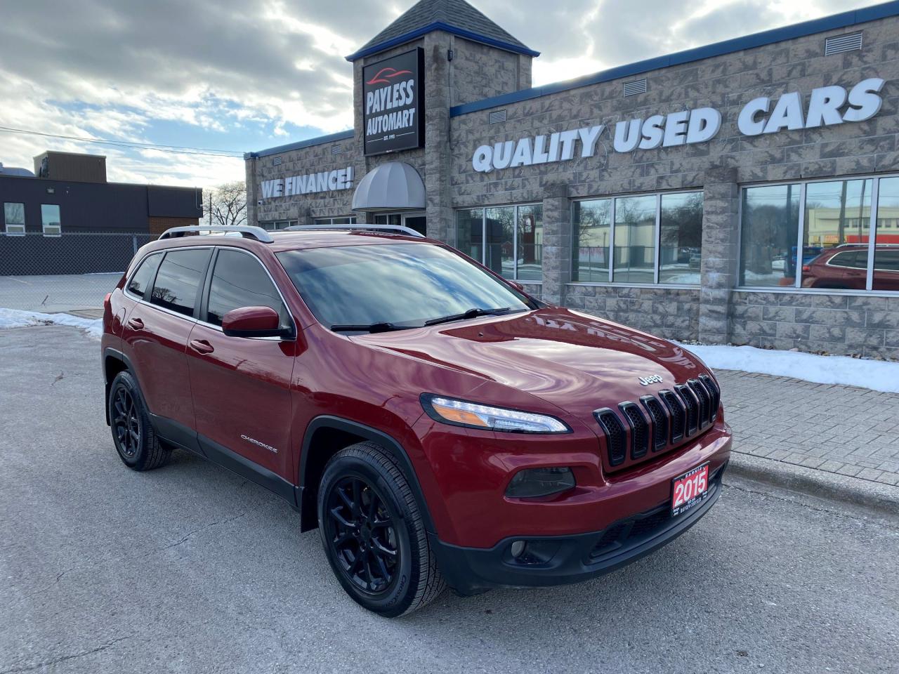 2016 Jeep Cherokee North 
- In Burgundy 
- Four wheel Drive
- Powerful and fuel-efficient 3.2L V6 Engine
- Comfortable seating for up to 5 passengers
- Premium cloth Seats
- Heated Front Seats
- Heated Steering Wheel
- Remote Start 
- Flexible seating and cargo configurations 
- Uconnect infotainment system with Touchscreen Display
- Bluetooth connectivity for hands-free calling and audio streaming
- Dual-zone climate control for personalized comfort
- Advanced safety features, including stability control and traction control
- Well-maintained and in excellent condition
- Spacious and versatile SUV
- Many More Features!
Come see us today for details!