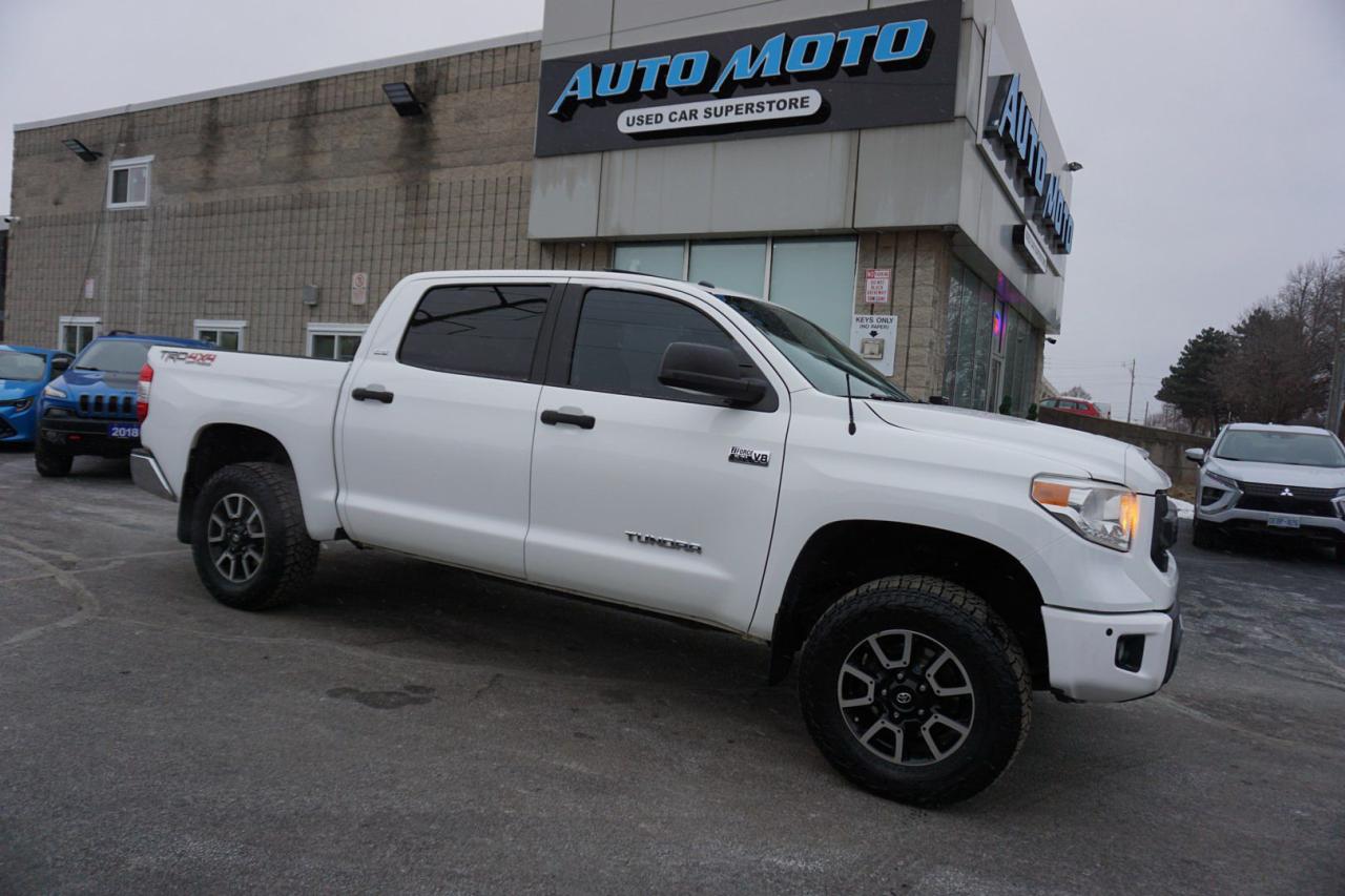 Used 2016 Toyota Tundra SR5 TRD 5.7L V8 CREW MAX 4WD CERTIFIED CAMERA BLUETOOTH HEATED SEATS SUNROOF CRUISE ALLOYS for sale in Burlington, ON