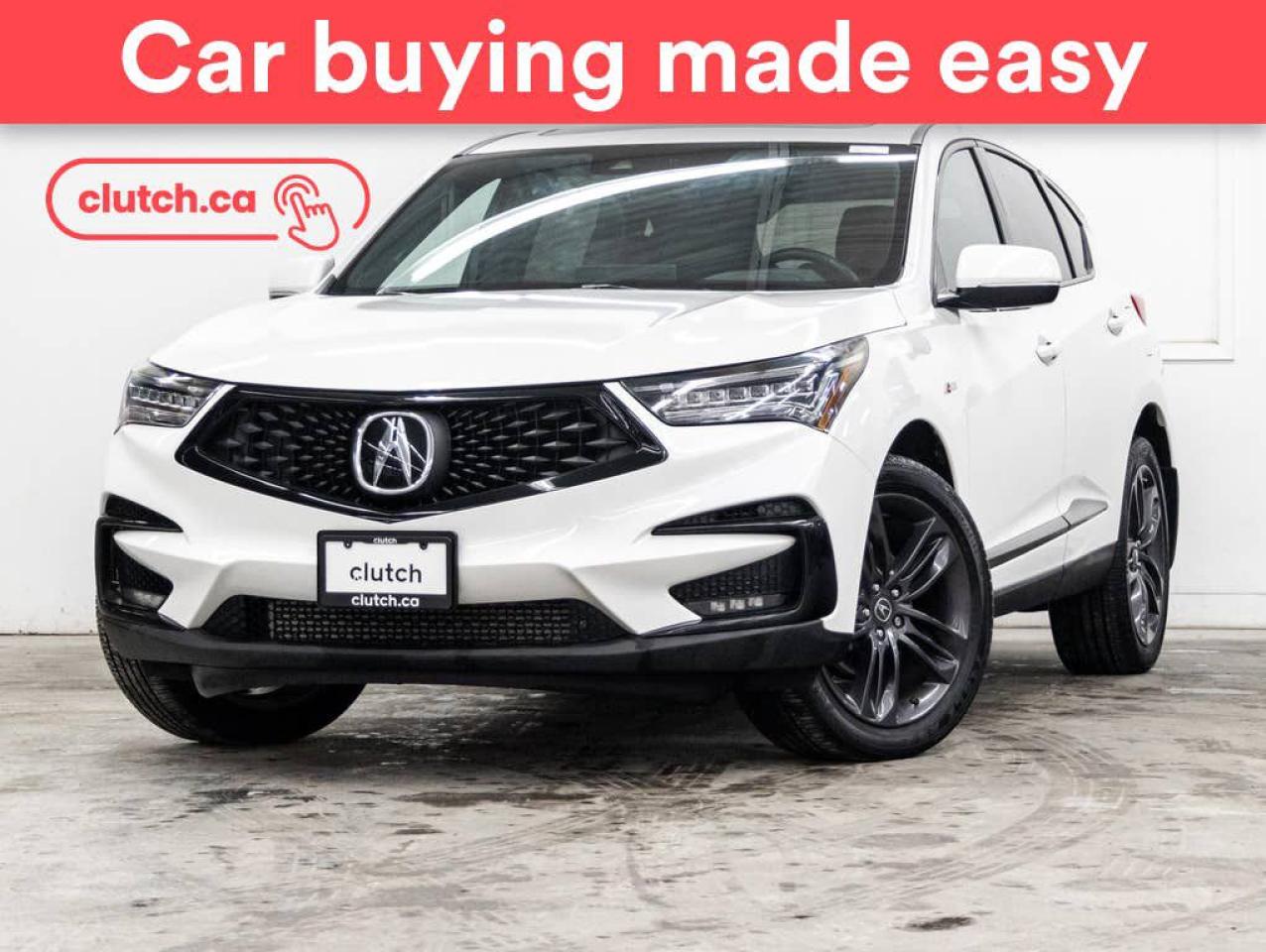 Used 2021 Acura RDX A-Spec AWD w/ Apple CarPlay & Android Auto, Panoramic Moonroof, Nav for sale in Toronto, ON