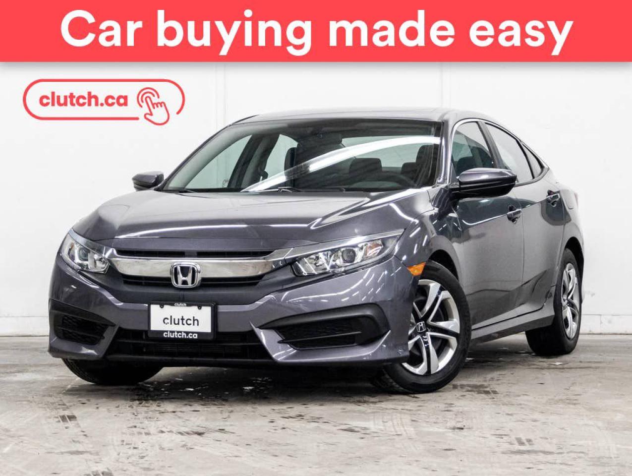 Used 2017 Honda Civic LX w/ Apple CarPlay & Android Auto, Heated Front Seats, Rearview Camera for sale in Toronto, ON