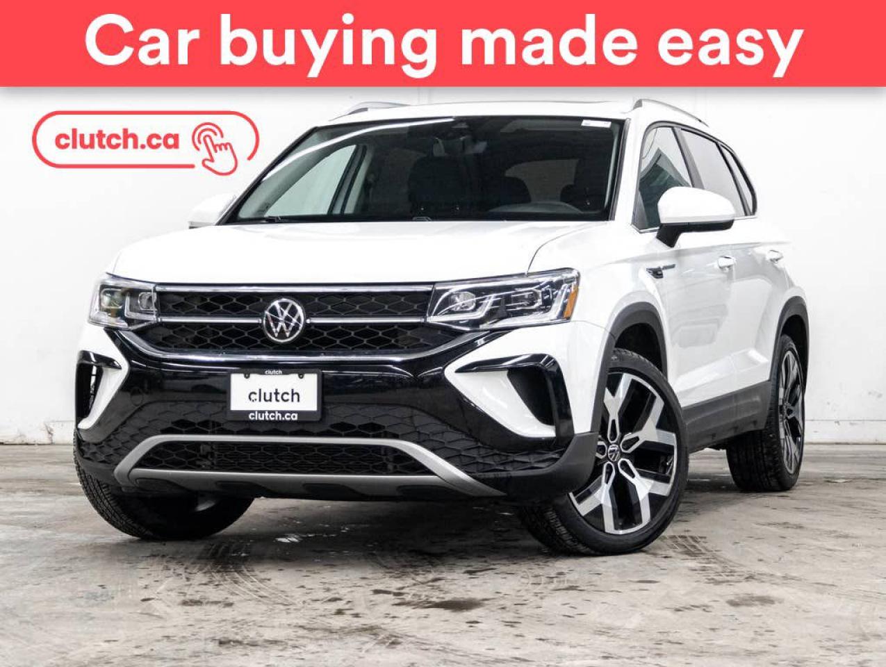 Used 2022 Volkswagen Taos Highline AWD w/ Apple CarPlay & Android Auto, Panoramic Moonroof, Nav for sale in Toronto, ON