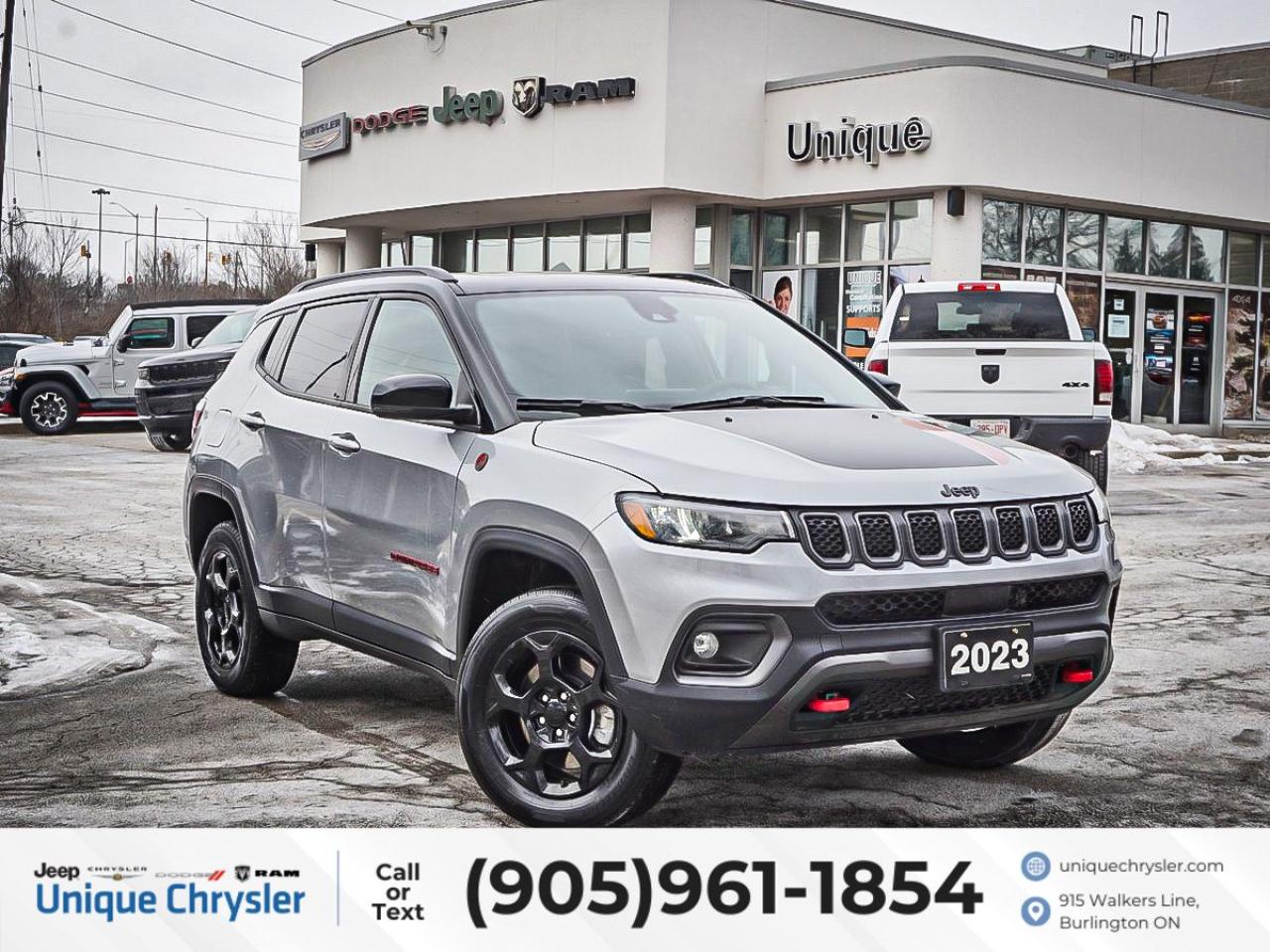 Used 2023 Jeep Compass Trailhawk 4x4| NAV| PANO ROOF| for sale in Burlington, ON