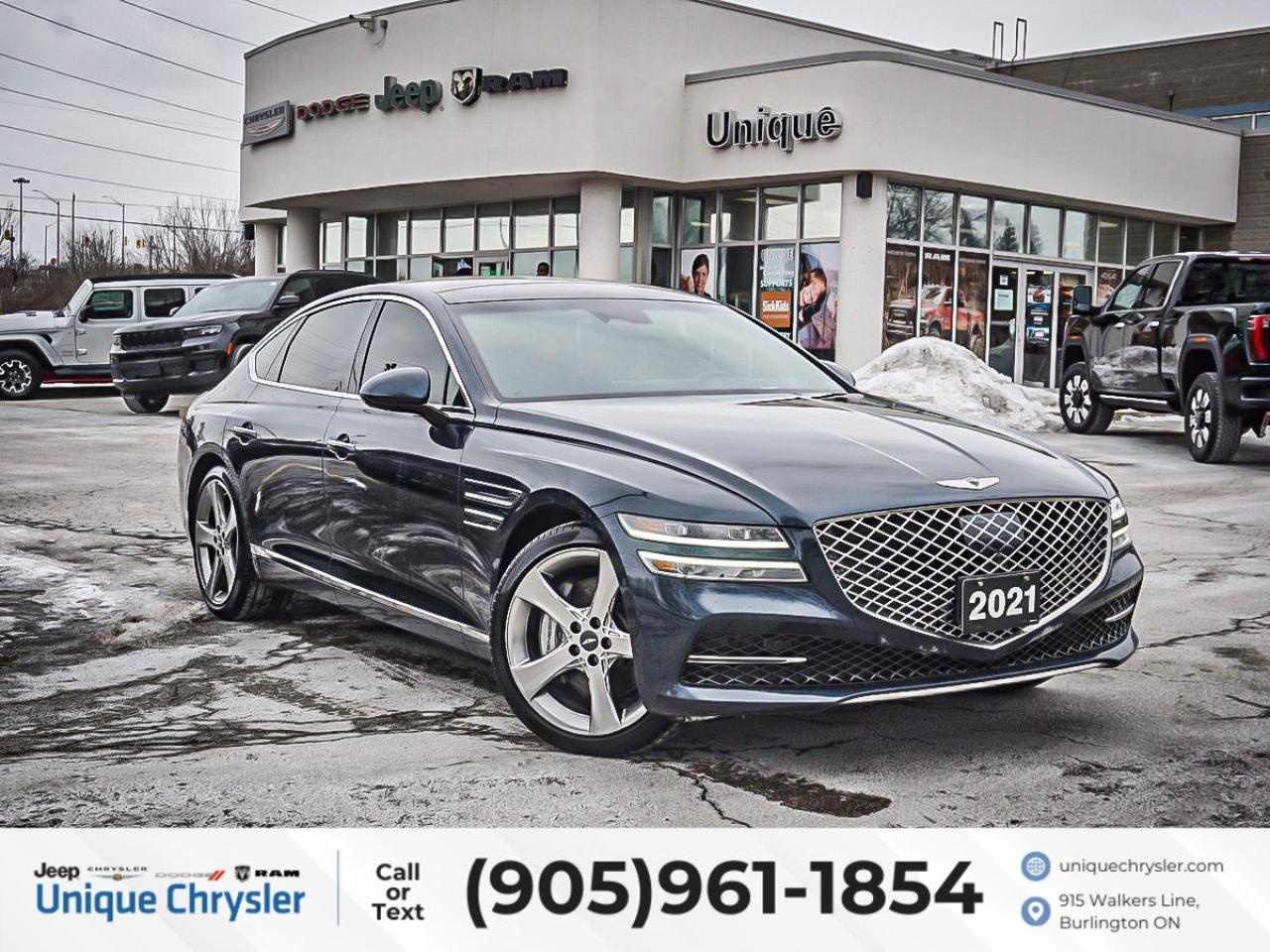 Used 2021 Genesis G80 3.5T Prestige AWD| PANO ROOF| NAV| for sale in Burlington, ON