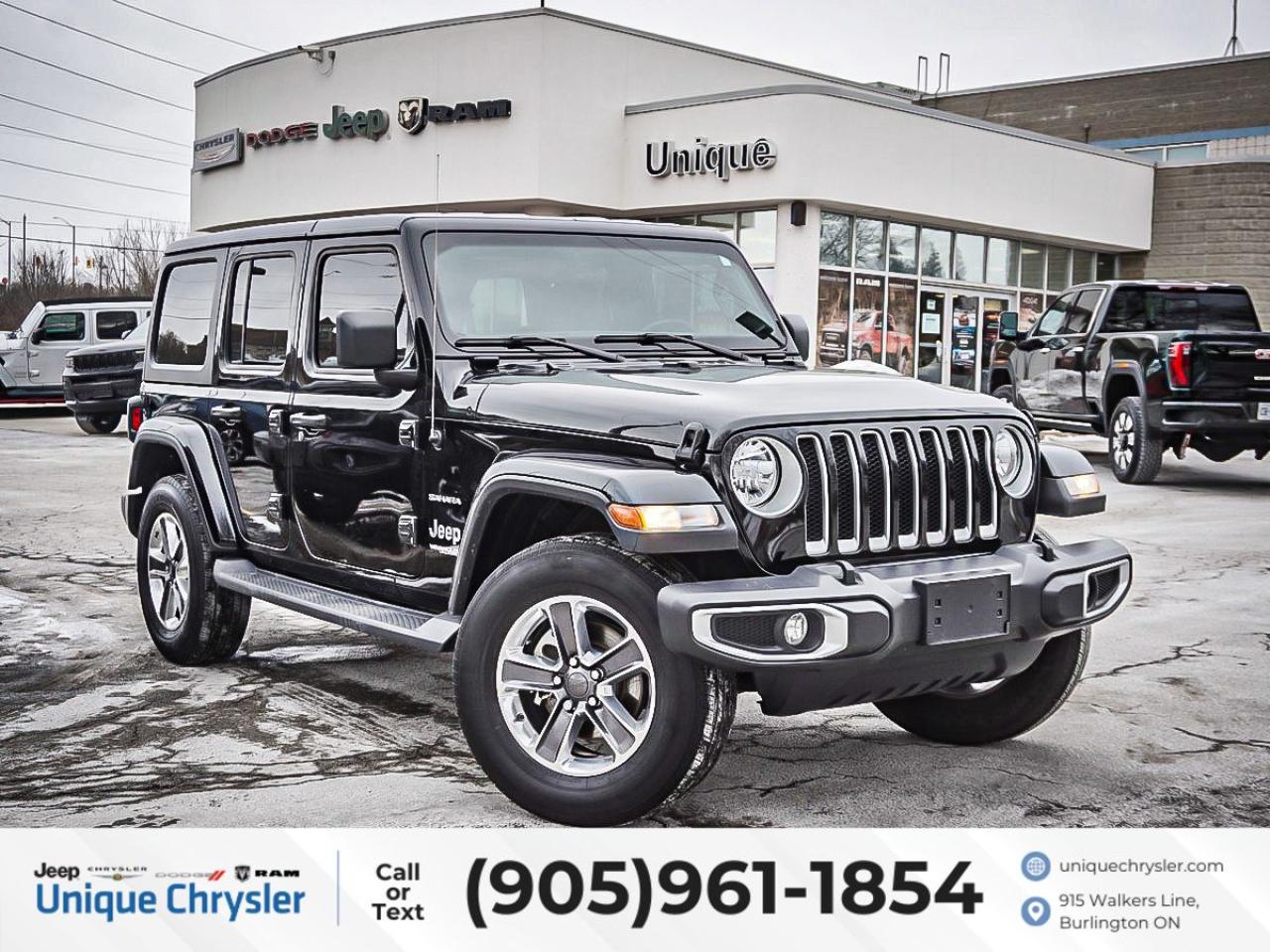 Used 2021 Jeep Wrangler Unlimited Sahara 4x4| LOW KM'S| 1 OWNER| for sale in Burlington, ON