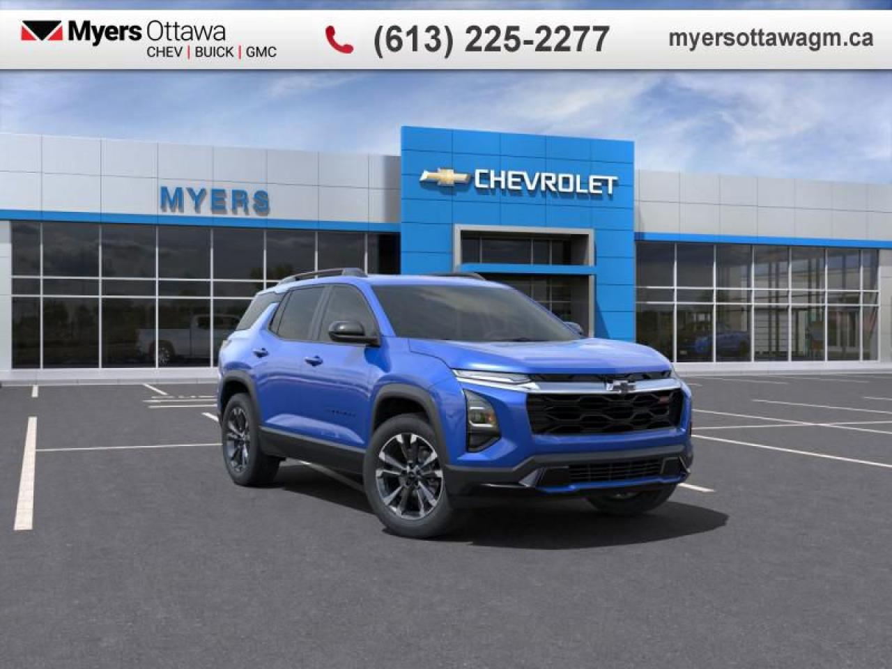 New 2025 Chevrolet Equinox RS  RS, AWD, CONVIENECE PACKAGE 2, REEF BLUE for sale in Ottawa, ON