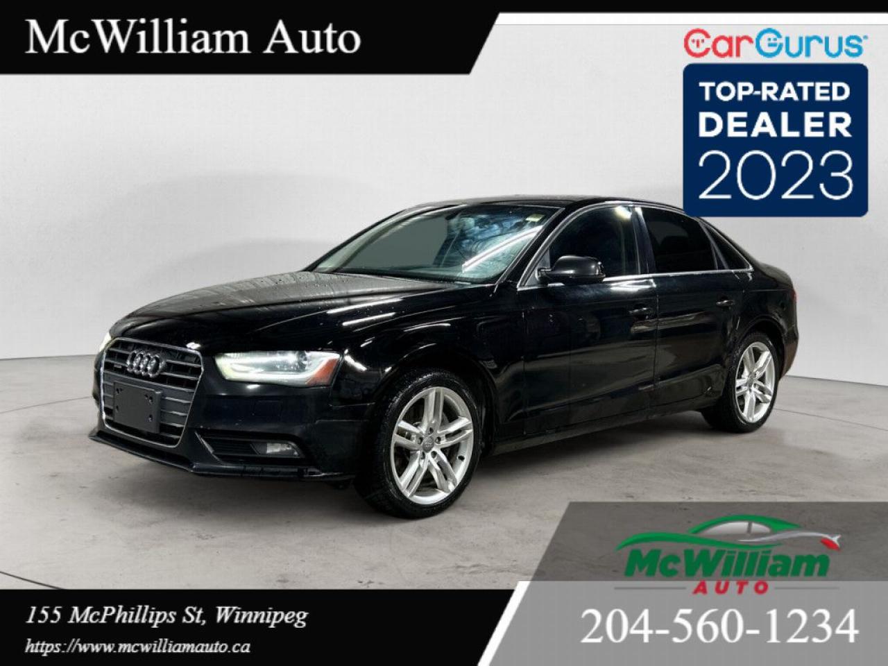 Used 2014 Audi A4 TECHNIK QUATTRO for sale in Winnipeg, MB