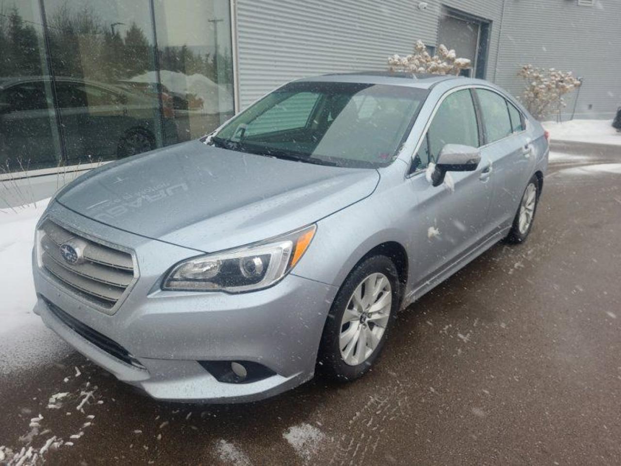 Recent Arrival!Ice Silver Metallic 2017 Subaru Legacy 2.5i Premium AWD Lineartronic CVT 2.5L Boxer H4 DOHC 16VValue Market Pricing, ABS brakes, Air Conditioning, CD player, Exterior Parking Camera Rear, Fully automatic headlights, Heated door mirrors, Heated front seats, Power driver seat, Steering wheel mounted audio controls, Traction control.Certification Program Details: 85 Point Inspection Fresh Oil Change Brake Inspection Tire Inspection Fresh 1 Year MVI Full Detail Free Carfax Report Full Tank of Gas Certified TechniciansFair Market Pricing * No Pressure Sales Environment * Access to over 2000 used vehicles * Free Carfax with every car * Our highly skilled and experienced team will ensure that your vehicle is in excellent condition and looking fantastic!!Awards:* ALG Canada Residual Value AwardsSteele Auto Group is the most diversified group of automobile dealerships in Atlantic Canada, with 34 dealerships selling 27 brands and an employee base of over 1000. Sales are up by double digits over last year and the plan going forward is to expand further into Atlantic Canada.Reviews:* Owners report a pleasing, relaxing, and comfortable ride; adequate cabin and trunk space; good build quality; good mileage; plenty of confidence in inclement weather; and smooth, predictable operation from the adaptive cruise control system. Front seat space and at-hand storage for smaller items are also highly rated. Source: autoTRADER.ca