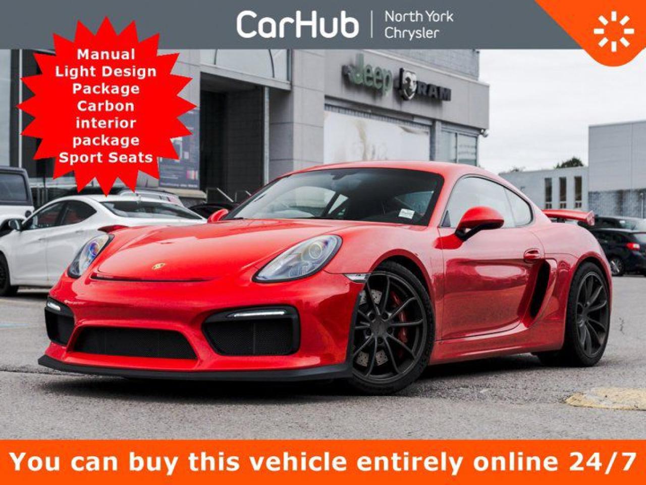 Used 2016 Porsche Cayman GT4 Manual Light Design Package Carbon interior package Sport Seats for sale in Thornhill, ON
