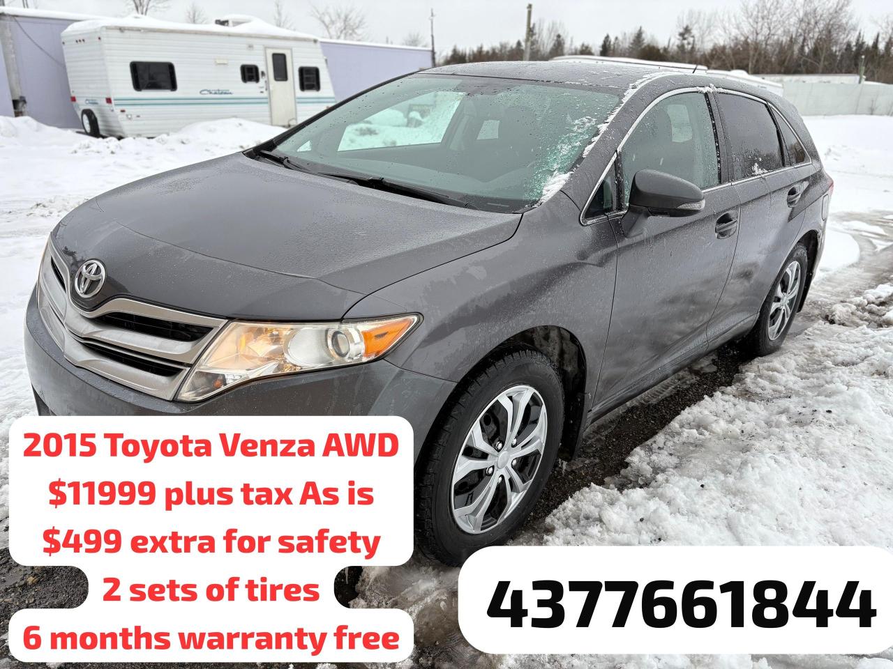 Used 2015 Toyota Venza AWD for sale in Hillsburgh, ON