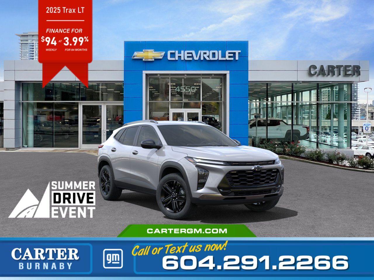 New 2025 Chevrolet Trax LT | From $94 per week! for sale in Burnaby, BC