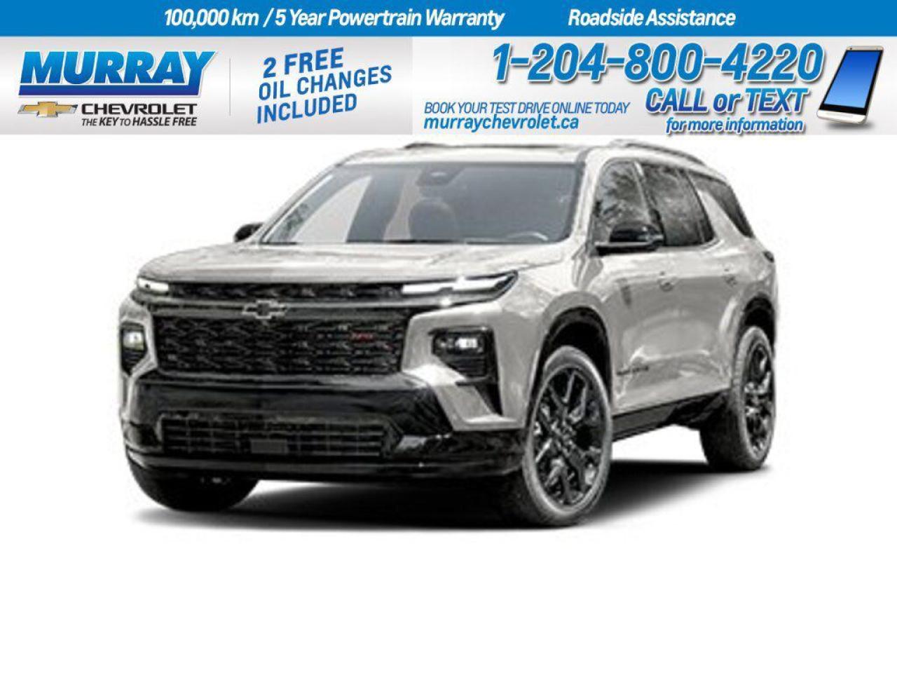 New 2025 Chevrolet Traverse RS for sale in Winnipeg, MB