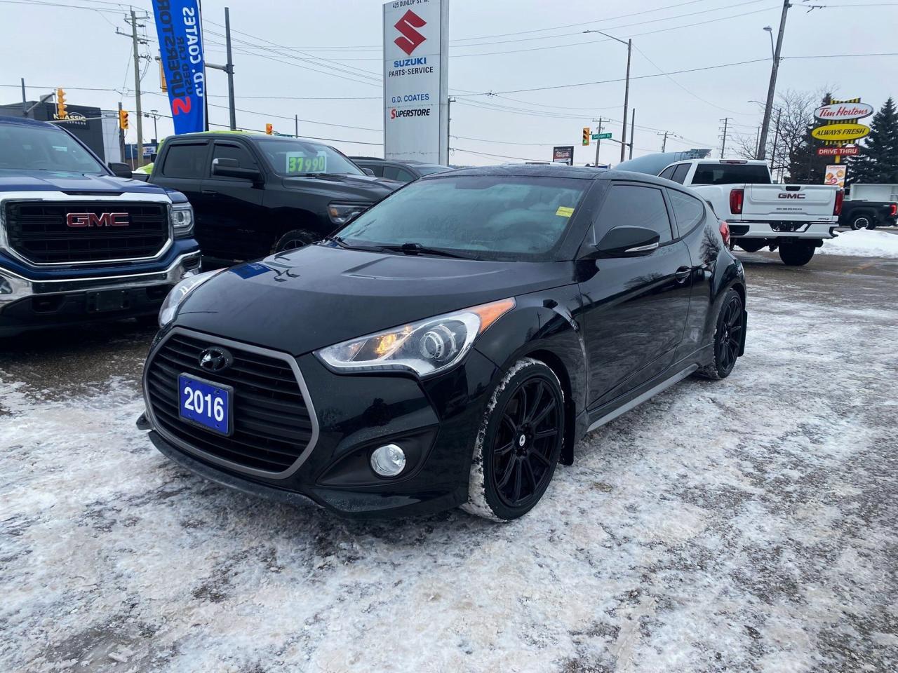 Used 2016 Hyundai Veloster Turbo ~Nav ~Camera ~Heated Leather ~Pano Moonroof for sale in Barrie, ON