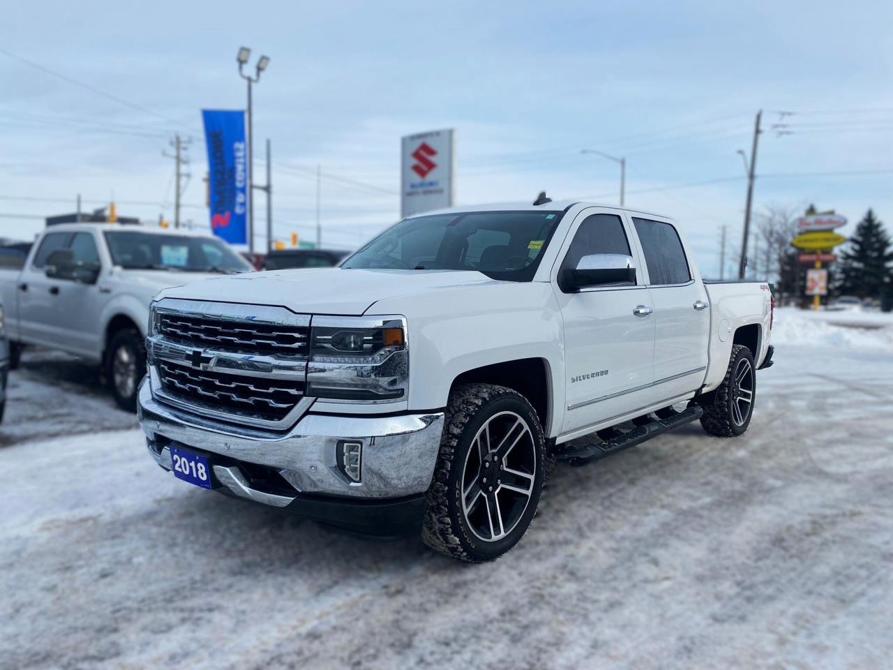 The 2018 Chevrolet Silverado 1500 in White is a rugged and reliable full-size pickup truck. Powered by a strong V8 engine, it offers a spacious crew cab with ample interior comfort, advanced safety features, and a tough, durable bed. Perfect for both work and play, this 4WD truck is equipped with advanced towing capabilities, powerful brakes, and a large truck bed for hauling gear. Key features include LED headlights, backup camera, Bluetooth, and advanced safety technologies like lane departure warning and hill descent control. Whether youre tackling tough jobs or cruising through the city, the Silverado 1500 offers reliable performance and stylish design with a striking white exterior.

G. D. Coates - The Original Used Car Superstore!
 
  Our Financing: We have financing for everyone regardless of your history. We have been helping people rebuild their credit since 1973 and can get you approvals other dealers cant. Our credit specialists will work closely with you to get you the approval and vehicle that is right for you. Come see for yourself why were known as The Home of The Credit Rebuilders!
 
  Our Warranty: G. D. Coates Used Car Superstore offers fully insured warranty plans catered to each customers individual needs. Terms are available from 3 months to 7 years and because our customers come from all over, the coverage is valid anywhere in North America.
 
  Parts & Service: We have a large eleven bay service department that services most makes and models. Our service department also includes a cleanup department for complete detailing and free shuttle service. We service what we sell! We sell and install all makes of new and used tires. Summer, winter, performance, all-season, all-terrain and more! Dress up your new car, truck, minivan or SUV before you take delivery! We carry accessories for all makes and models from hundreds of suppliers. Trailer hitches, tonneau covers, step bars, bug guards, vent visors, chrome trim, LED light kits, performance chips, leveling kits, and more! We also carry aftermarket aluminum rims for most makes and models.
 
  Our Story: Family owned and operated since 1973, we have earned a reputation for the best selection, the best reconditioned vehicles, the best financing options and the best customer service! We are a full service dealership with a massive inventory of used cars, trucks, minivans and SUVs. Chrysler, Dodge, Jeep, Ford, Lincoln, Chevrolet, GMC, Buick, Pontiac, Saturn, Cadillac, Honda, Toyota, Kia, Hyundai, Subaru, Suzuki, Volkswagen - Weve Got Em! Come see for yourself why G. D. Coates Used Car Superstore was voted Barries Best Used Car Dealership!