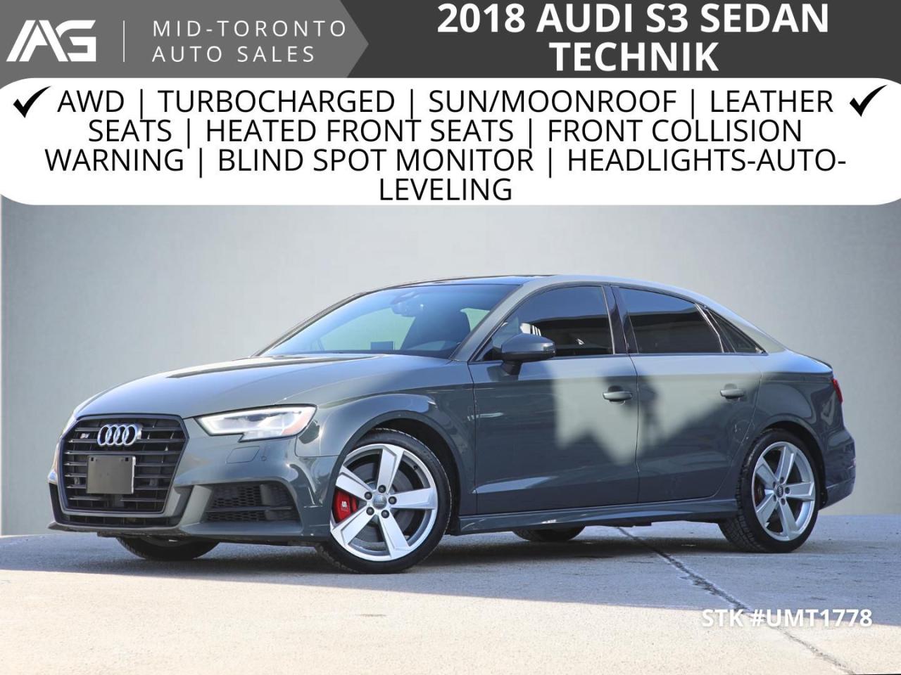 Used 2018 Audi S3 2.0T Quattro | Technik | S-Line | for sale in North York, ON